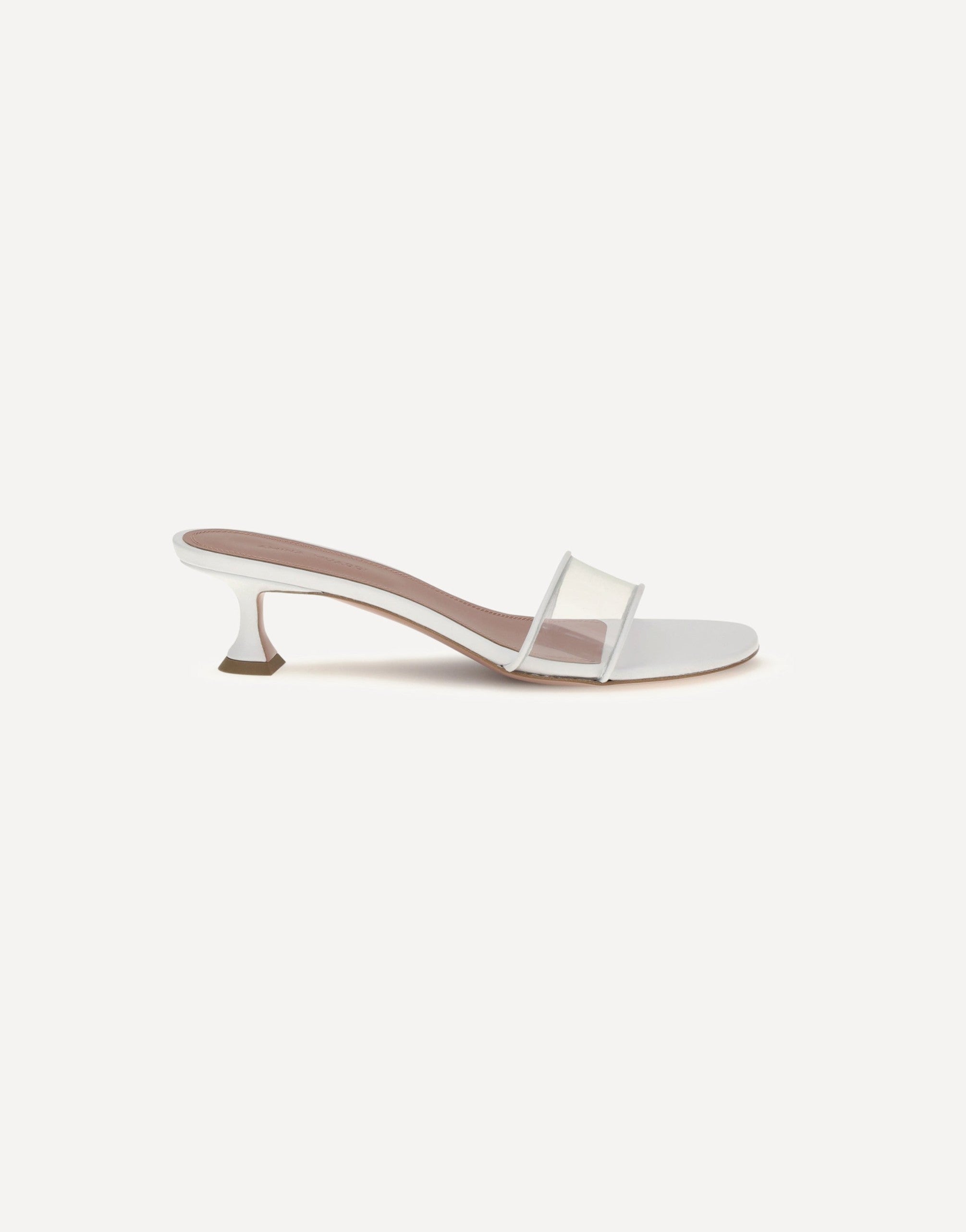 Amina Muaddi Sandales mules Andreea en PVC transparent