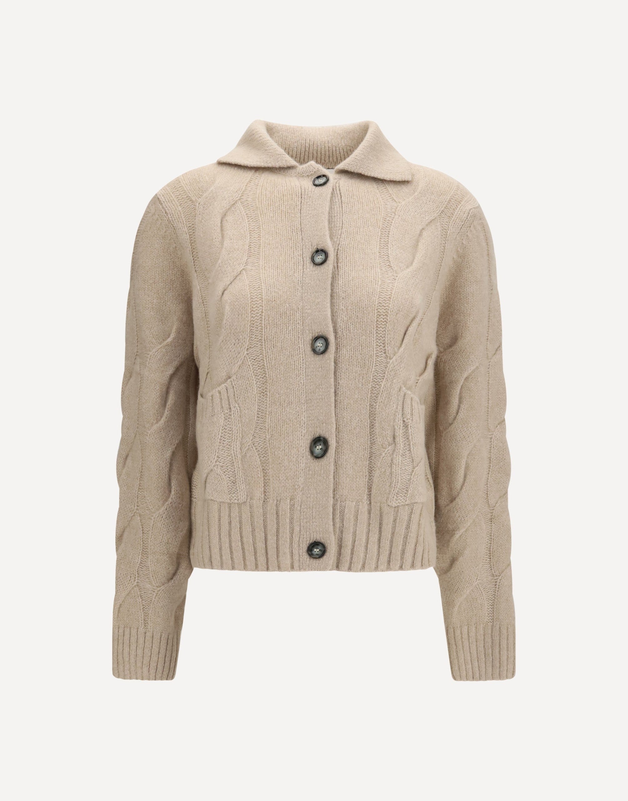 Allude Cashmere Silk Button Sweater