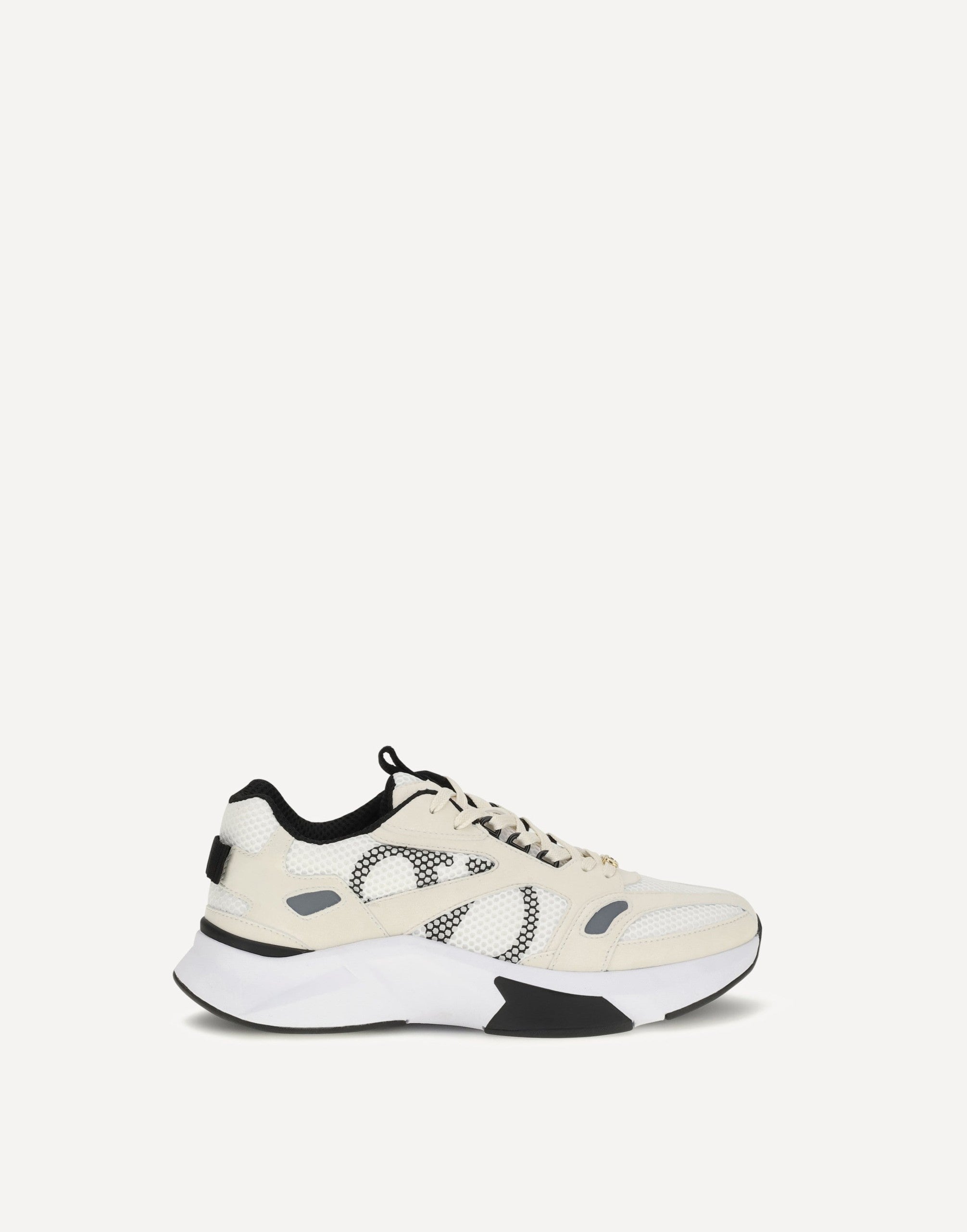 Valentino Garavani Demivee Mesh And Suede Sneakers