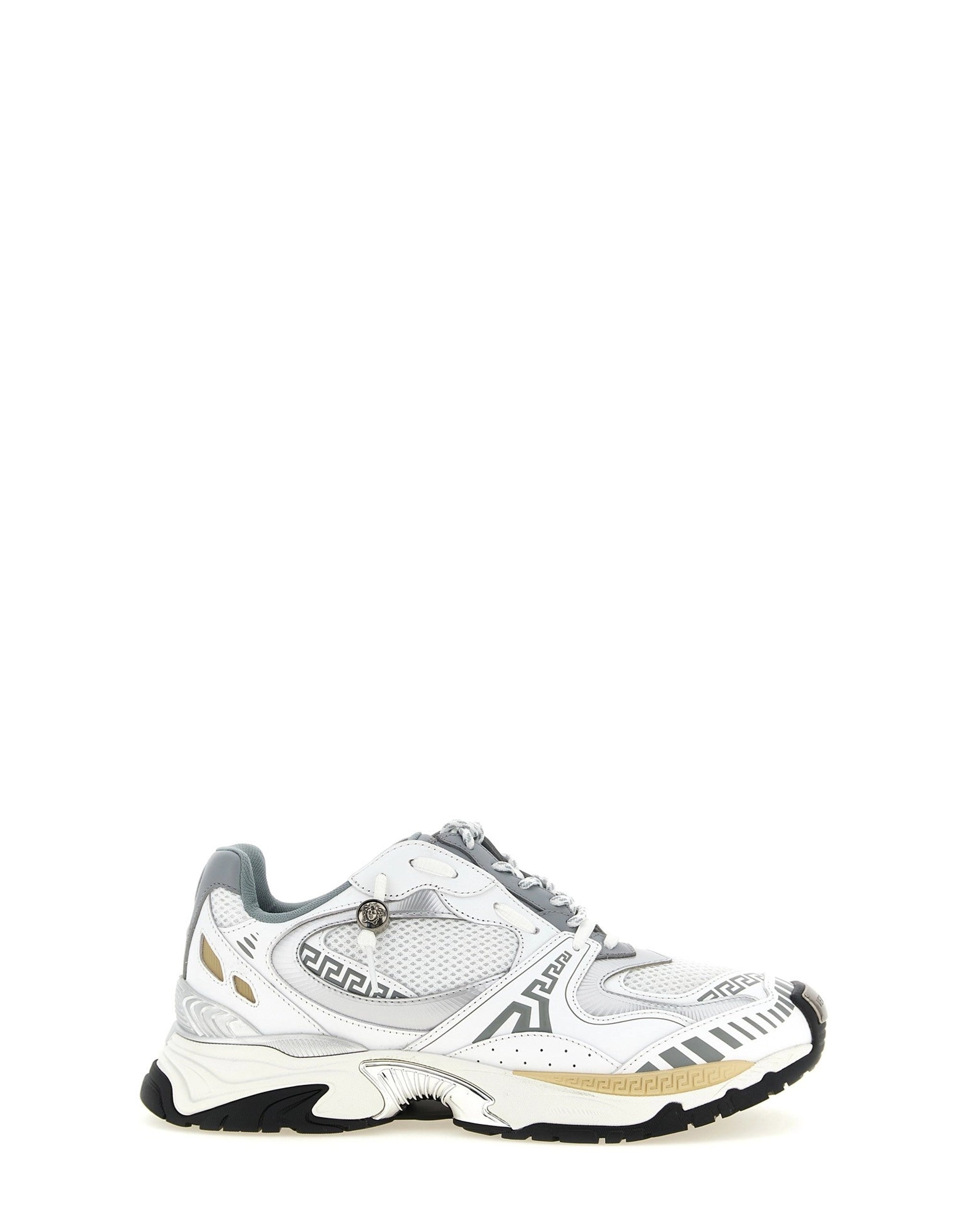 Versace Icaro Mesh And Leather Sneakers