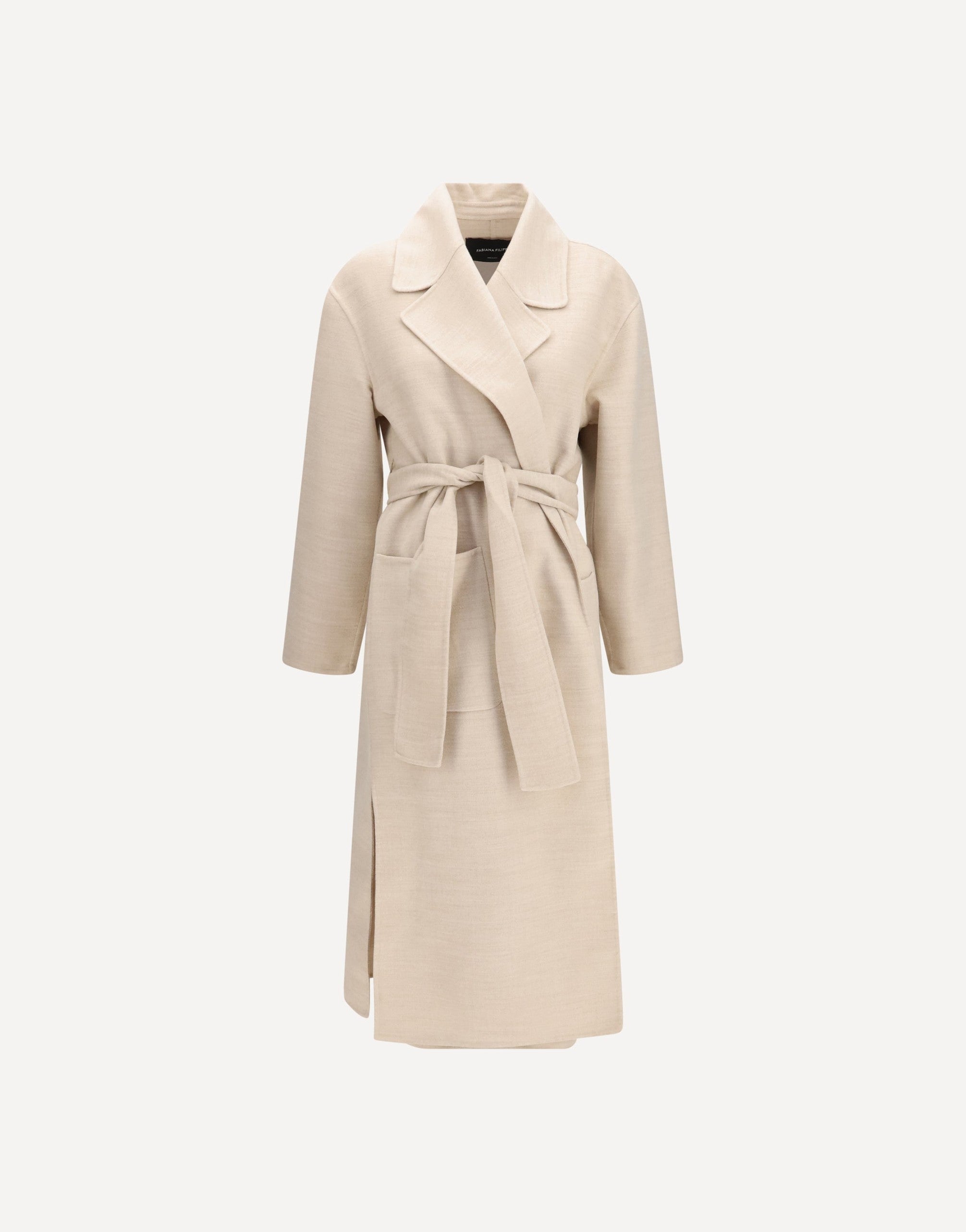Fabiana Filippi Belted Double Wool Coat