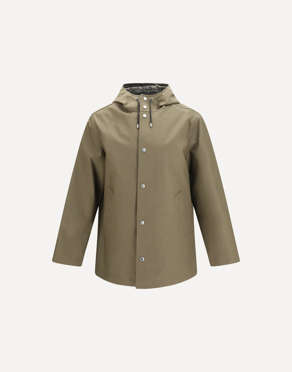Fendi Mackintosh Fabric Hooded Jacket