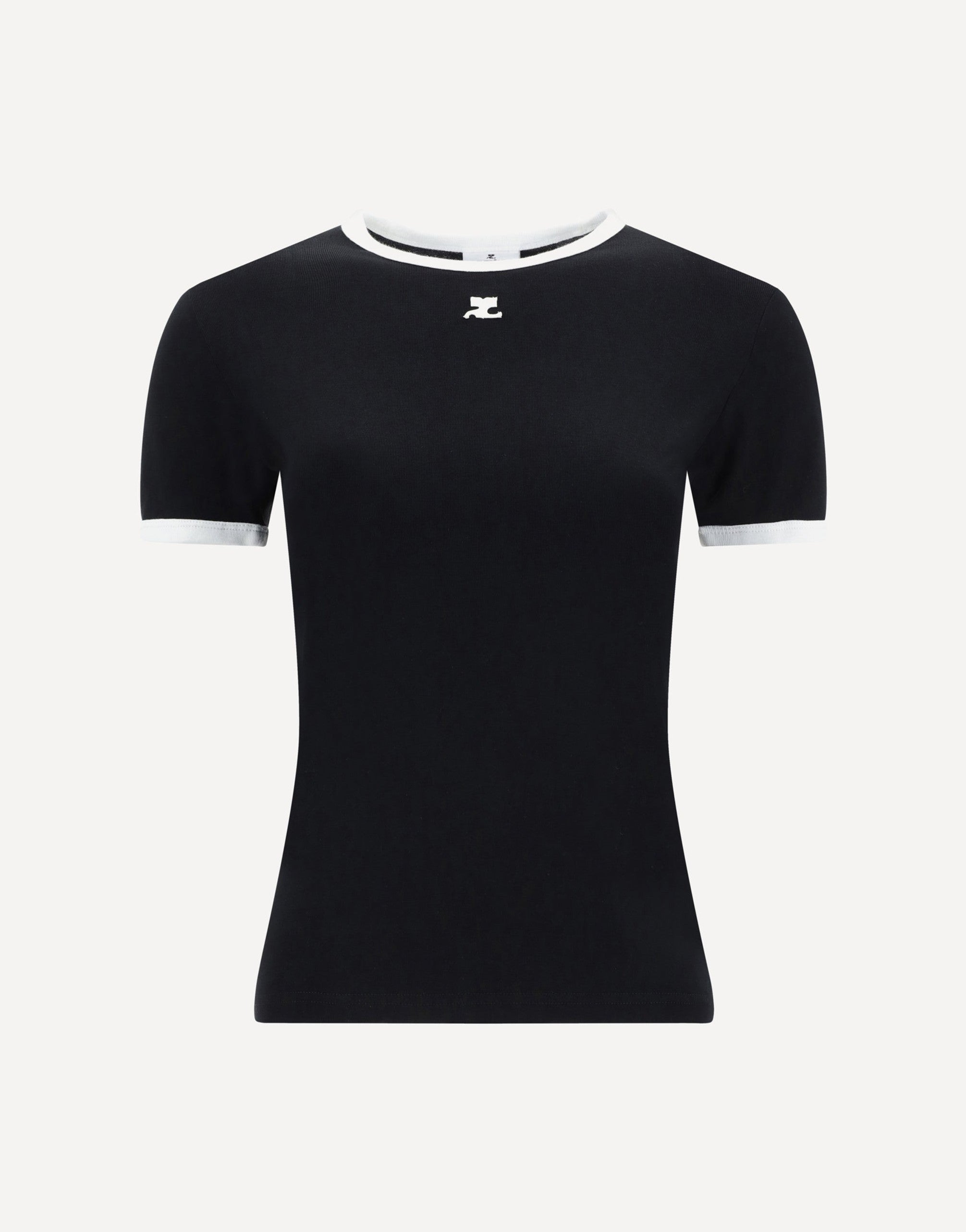 Logo T-Shirt With Contrast Crew Neck