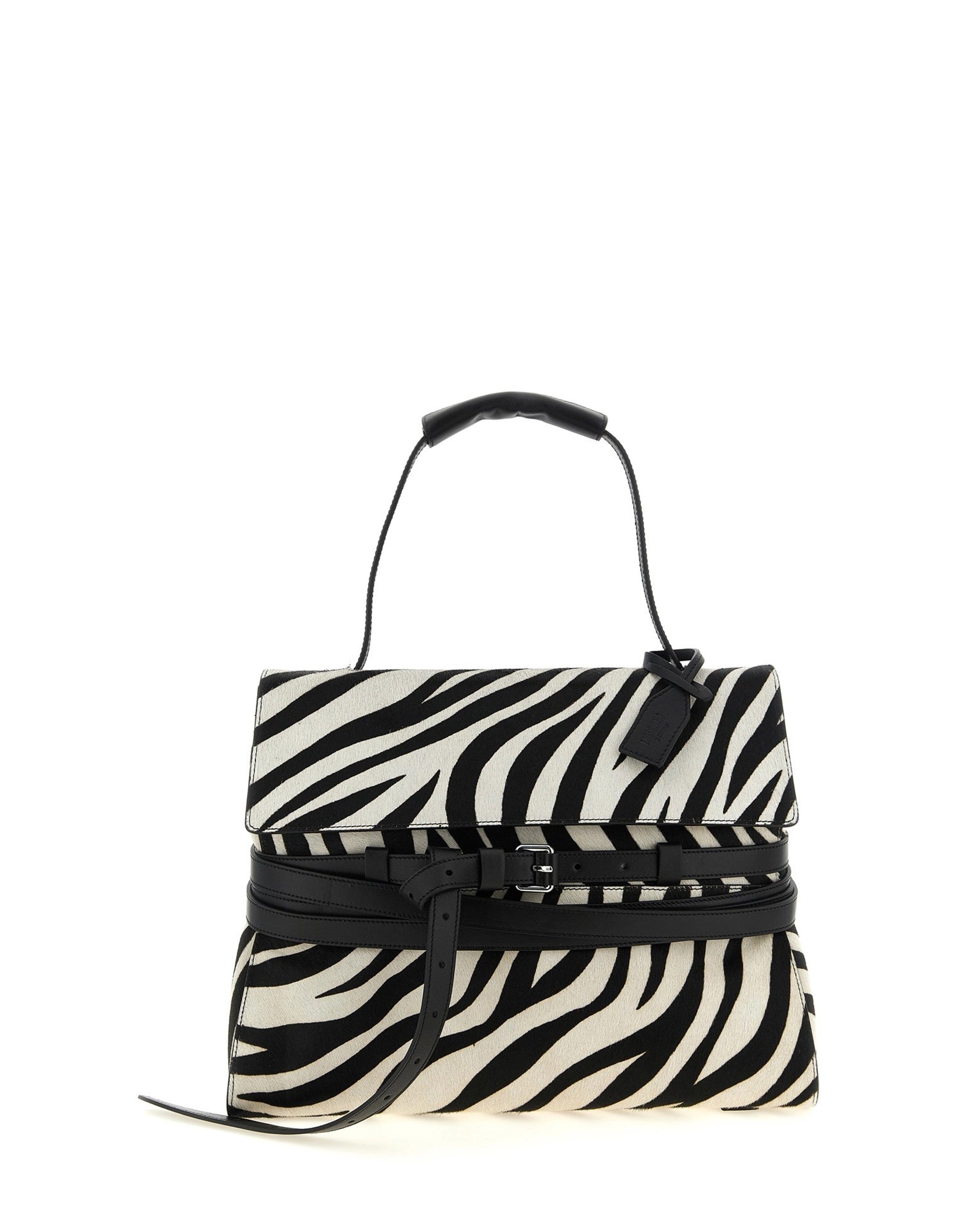Moschino Tie Me Zebra Handbag