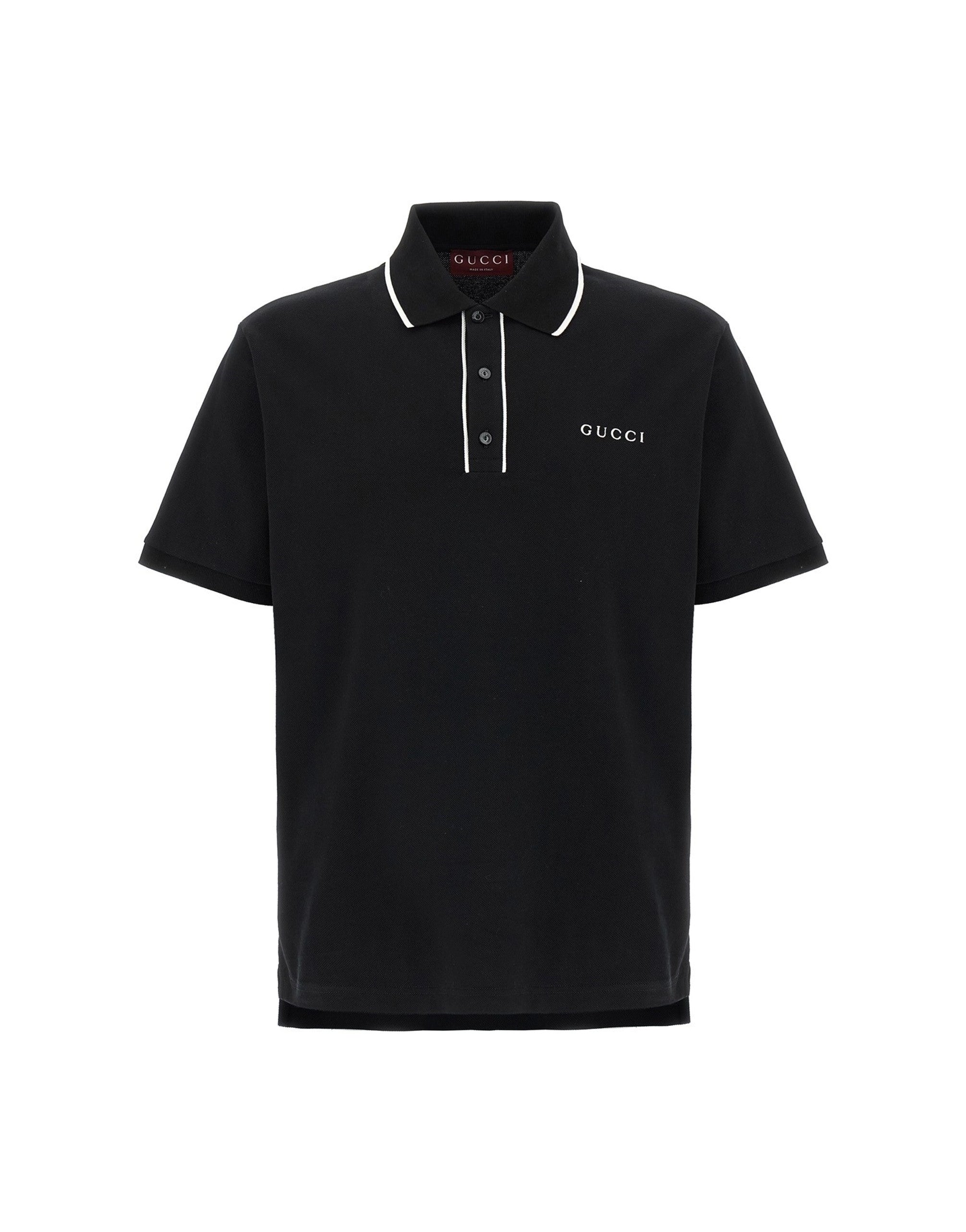 Gucci Polo en piqué à broderie logo Gucci
