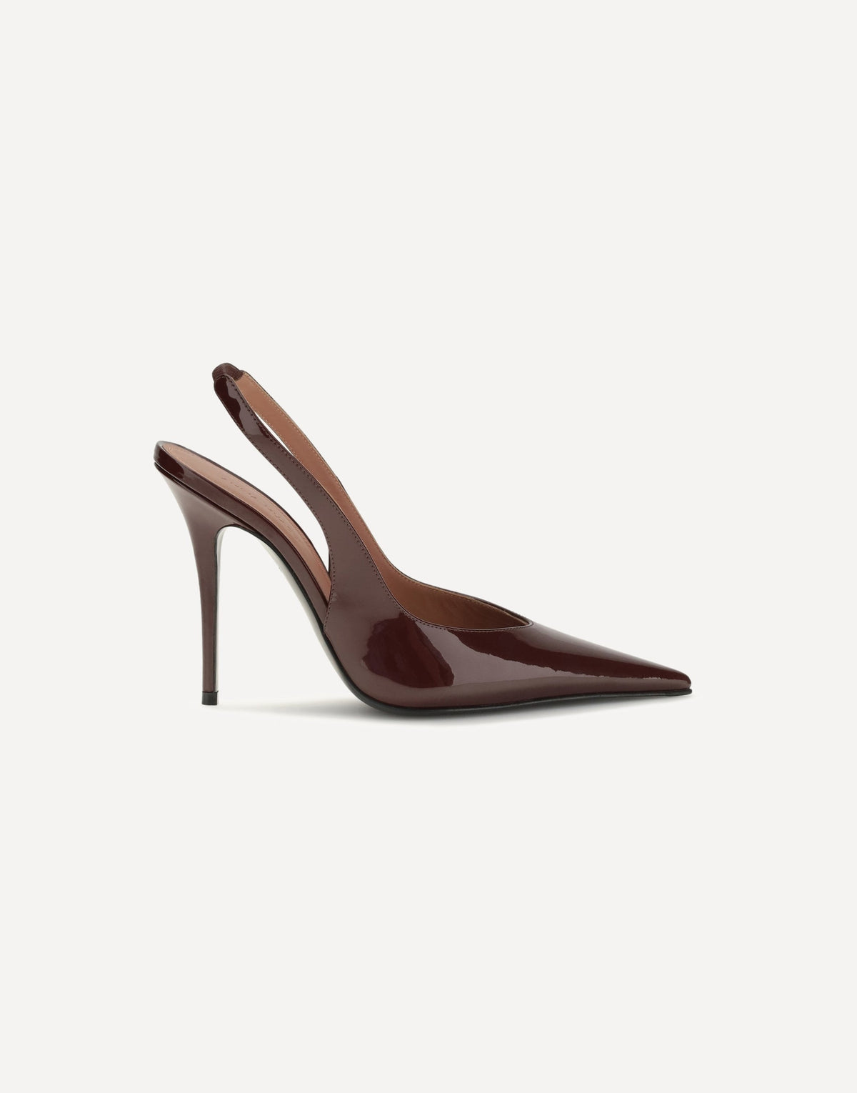 Amina Muaddi Anok Patent Leather Slingback Pumps