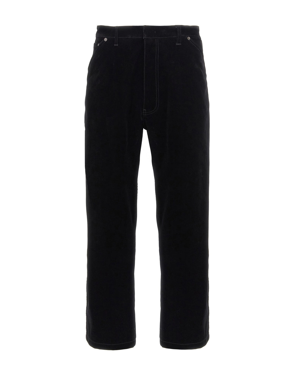 Prada Velvet Straight-Leg Pants