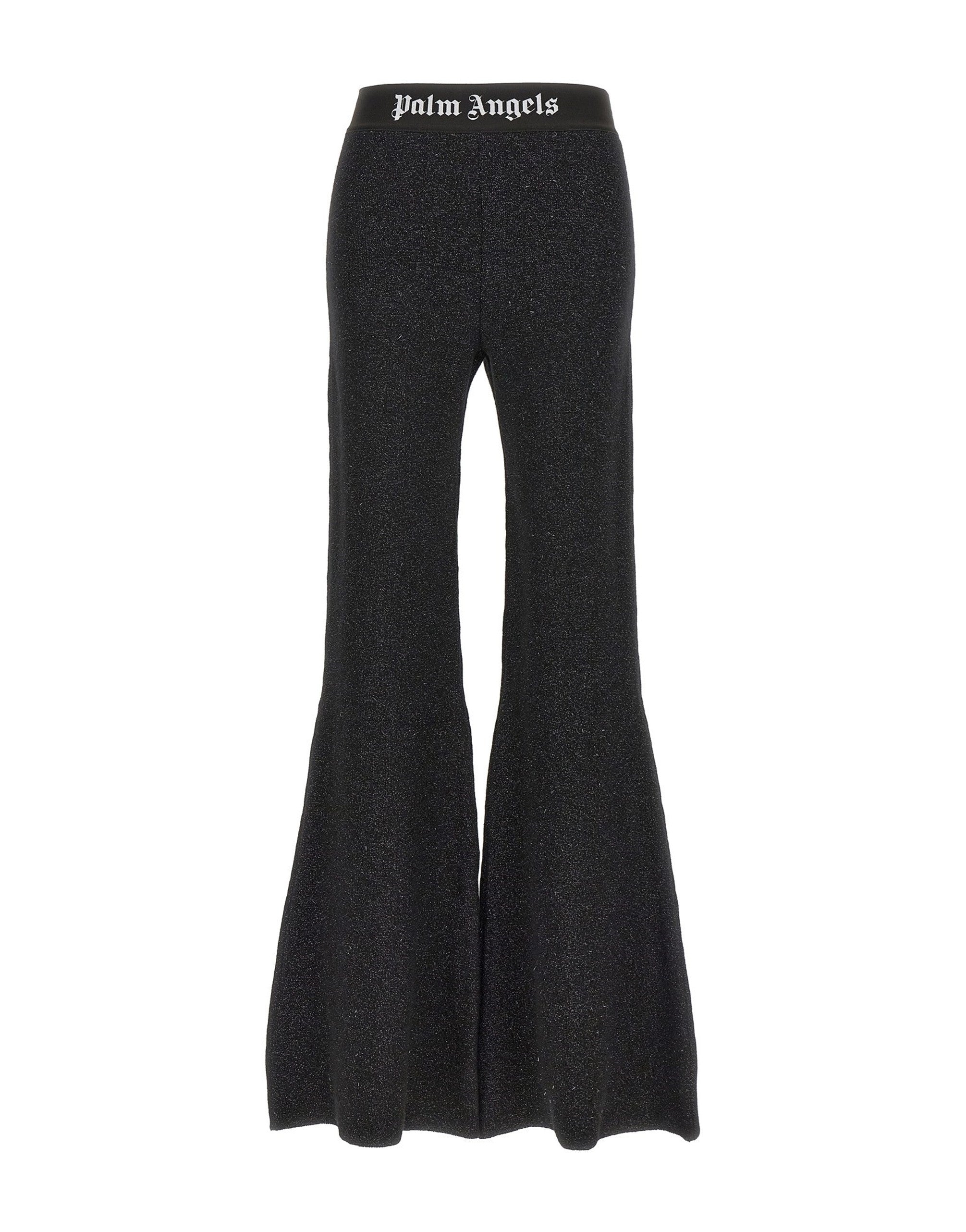 Palm Angels Logo Tape Lurex Knit Pants