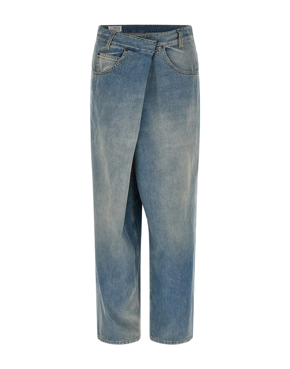 Maison Margiela Asymmetric Wrap Closure Jeans