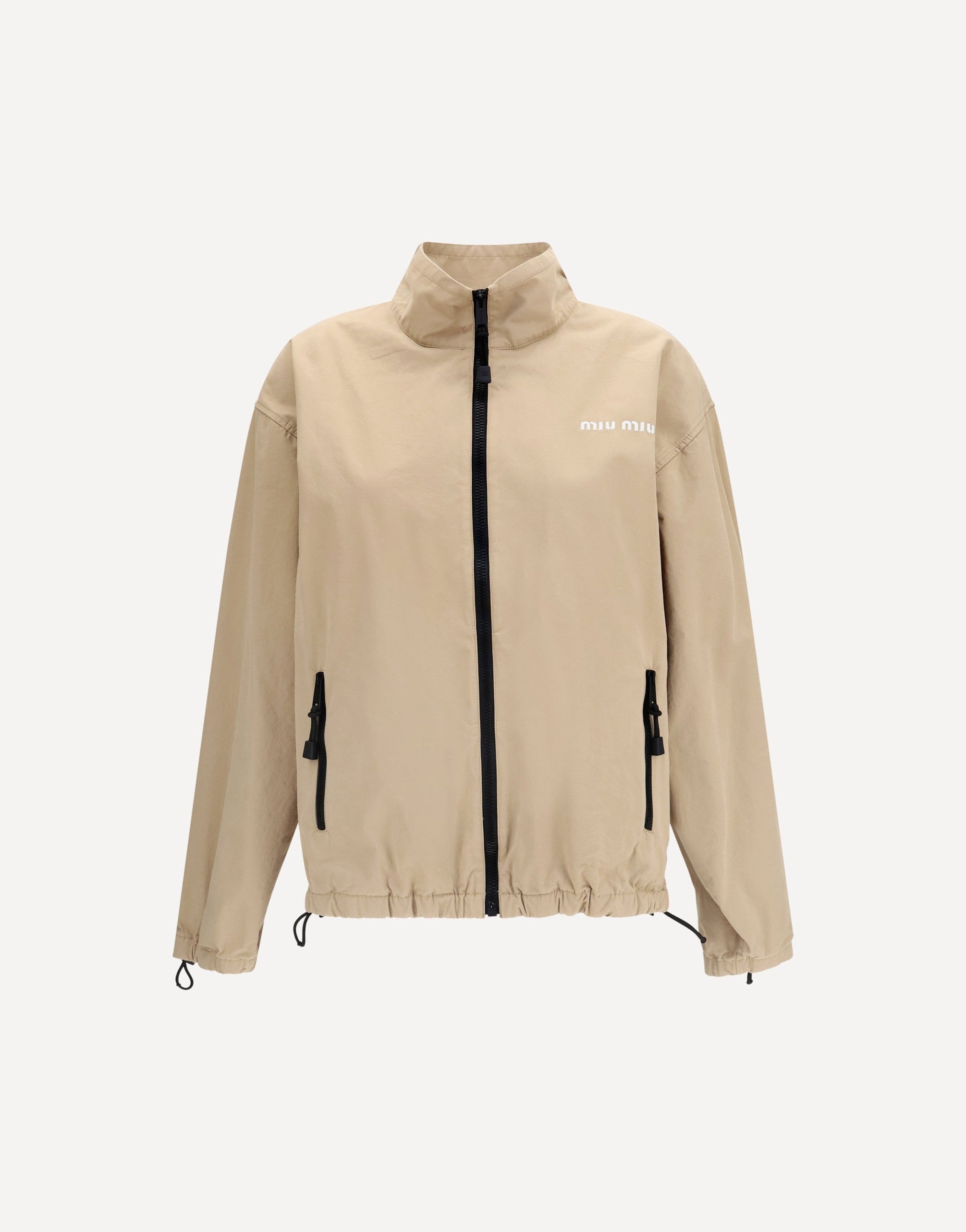 Miu Miu Gabardine Jacket With Zip