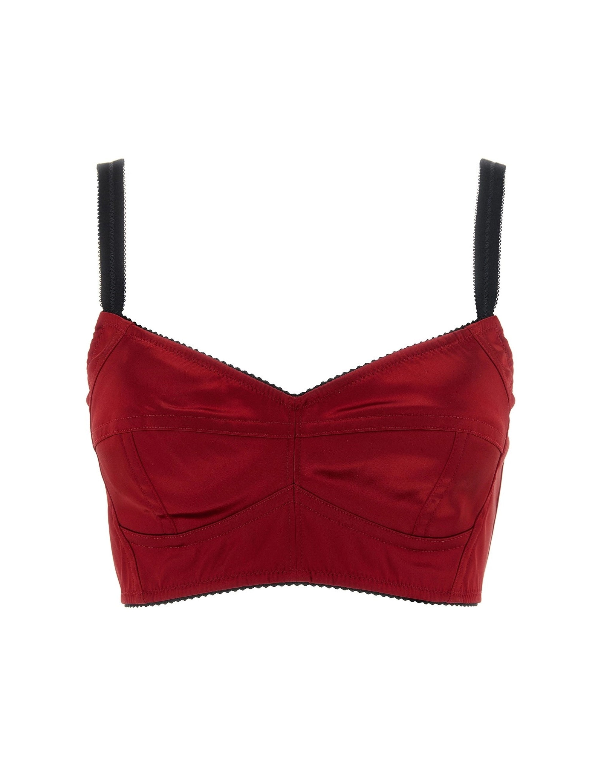 Dolce & Gabbana Bustier Top With Stitching