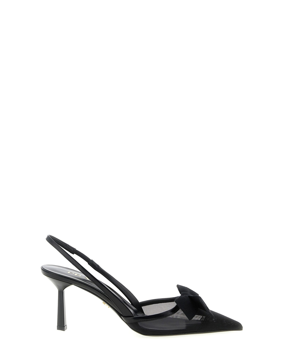 Prada Mesh Slingback With Bow