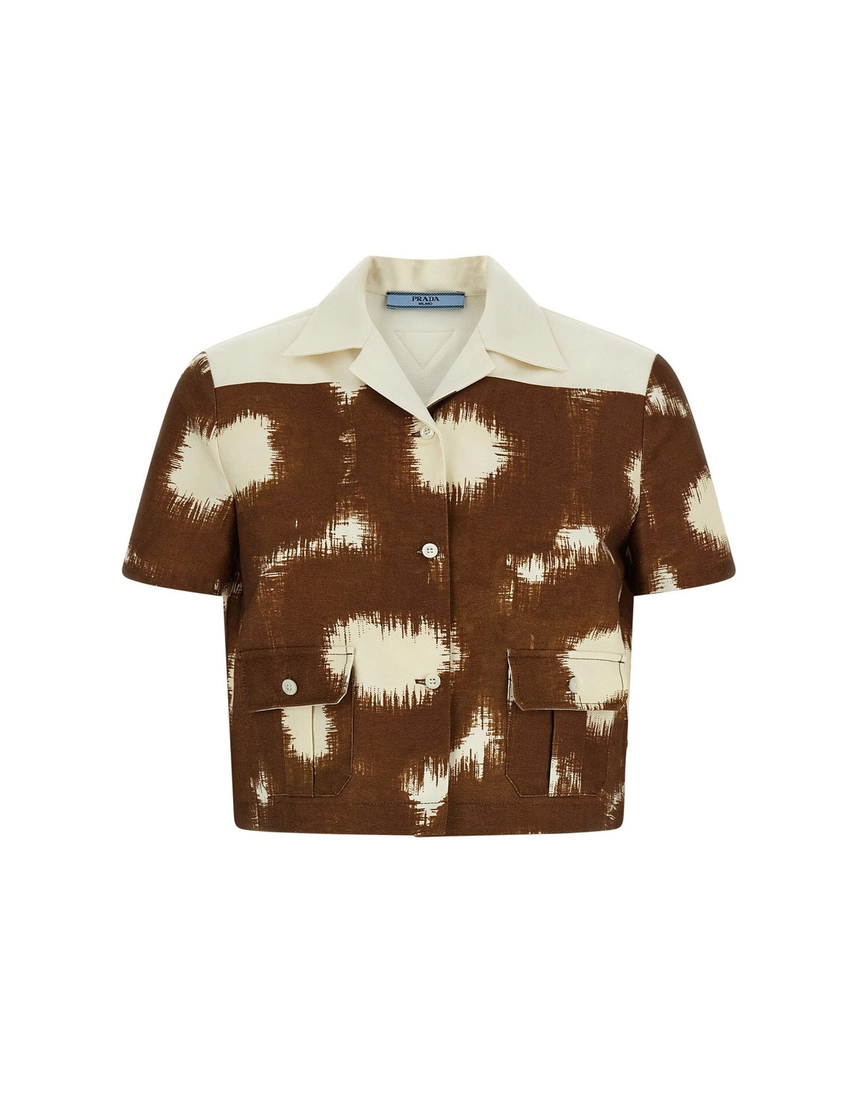 Prada Straight Circle Canvas Shirt