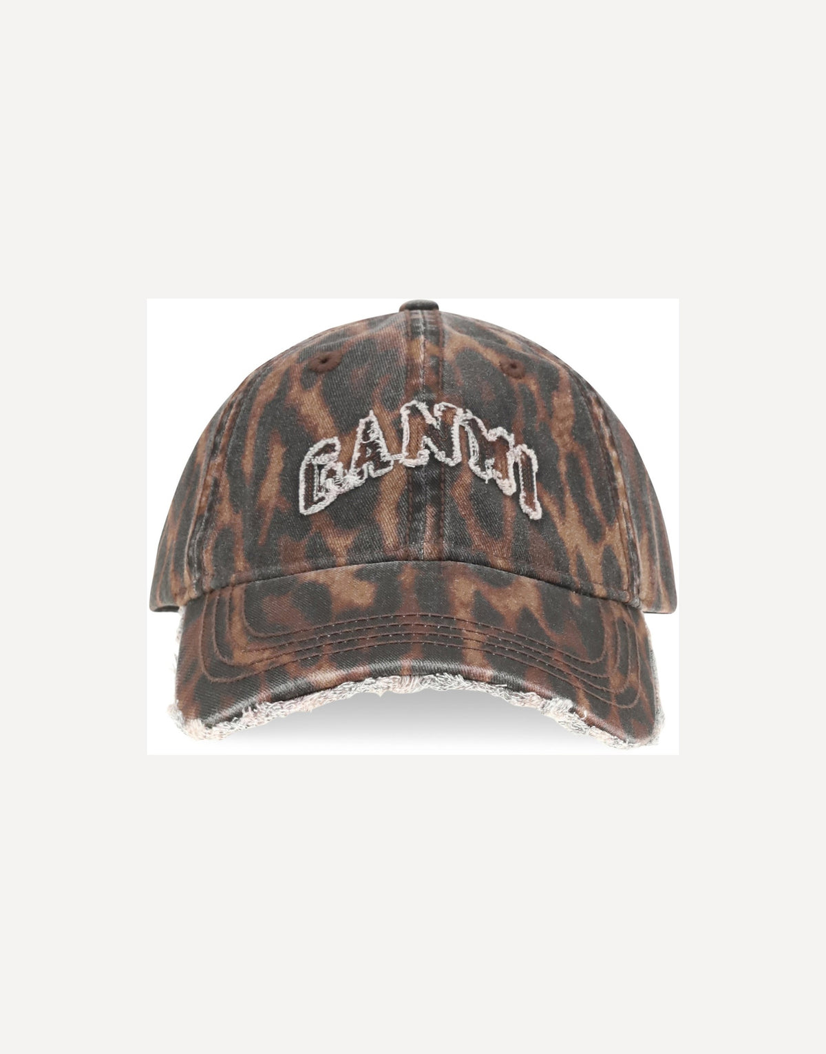 Ganni Ocelot Leopard Cap