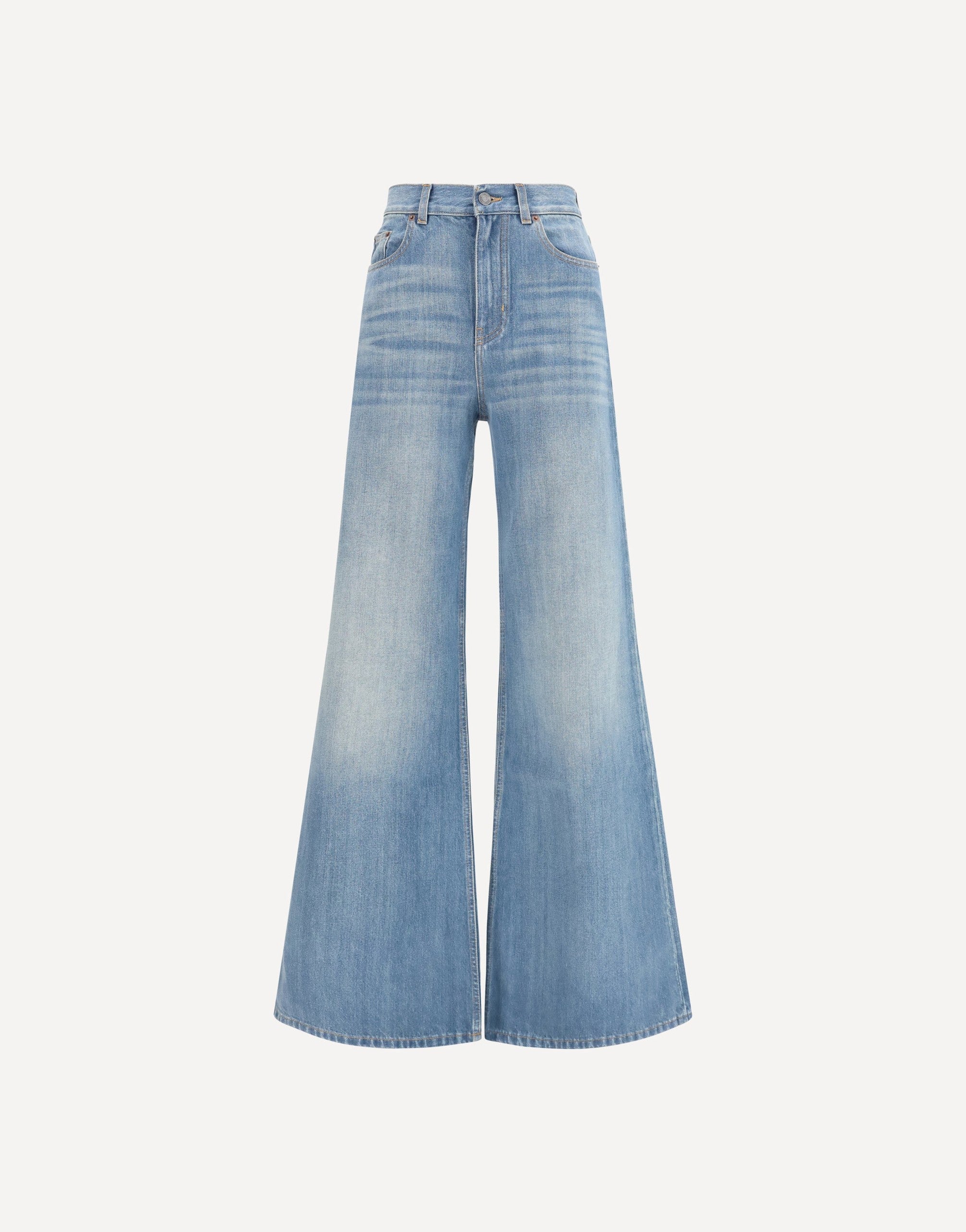 Chloé High-Rise Wide-Leg Denim Jeans