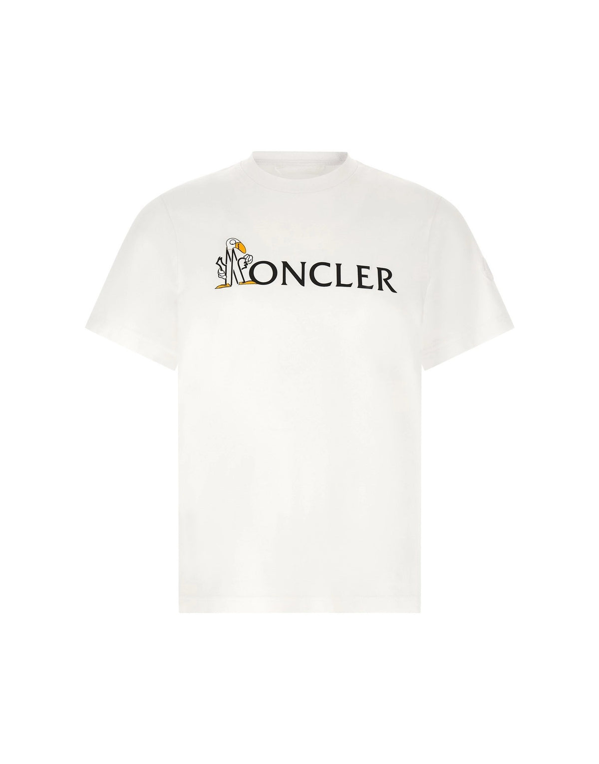 Moncler White Graphic Logo T-Shirt