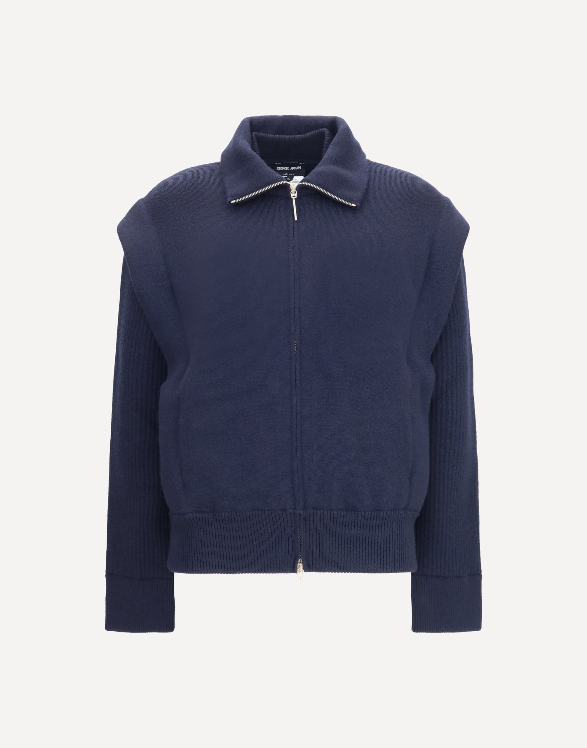 Giorgio Armani Padded Virgin Wool Bomber Jacket