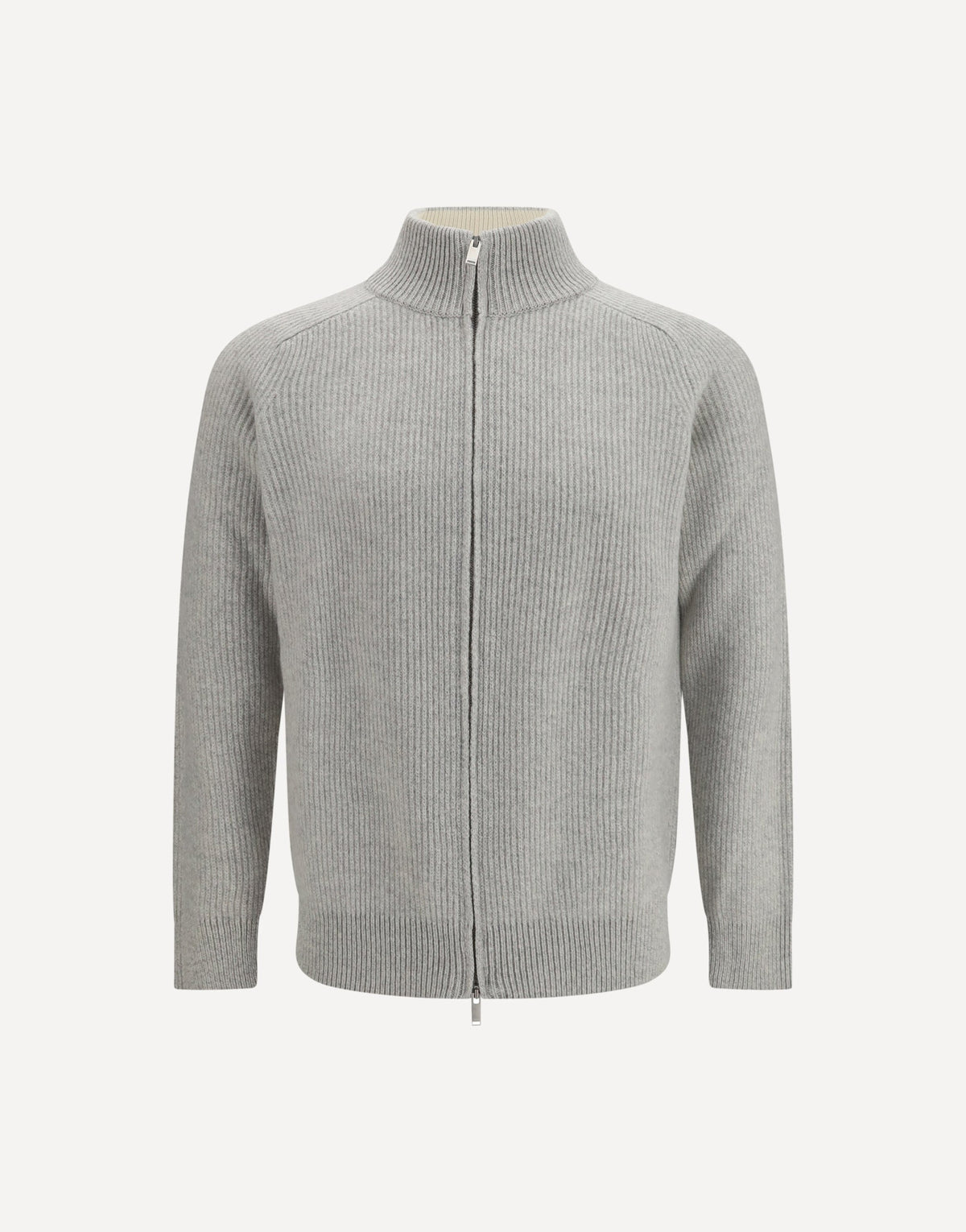 Lardini Wool Cashmere Zip Sweater
