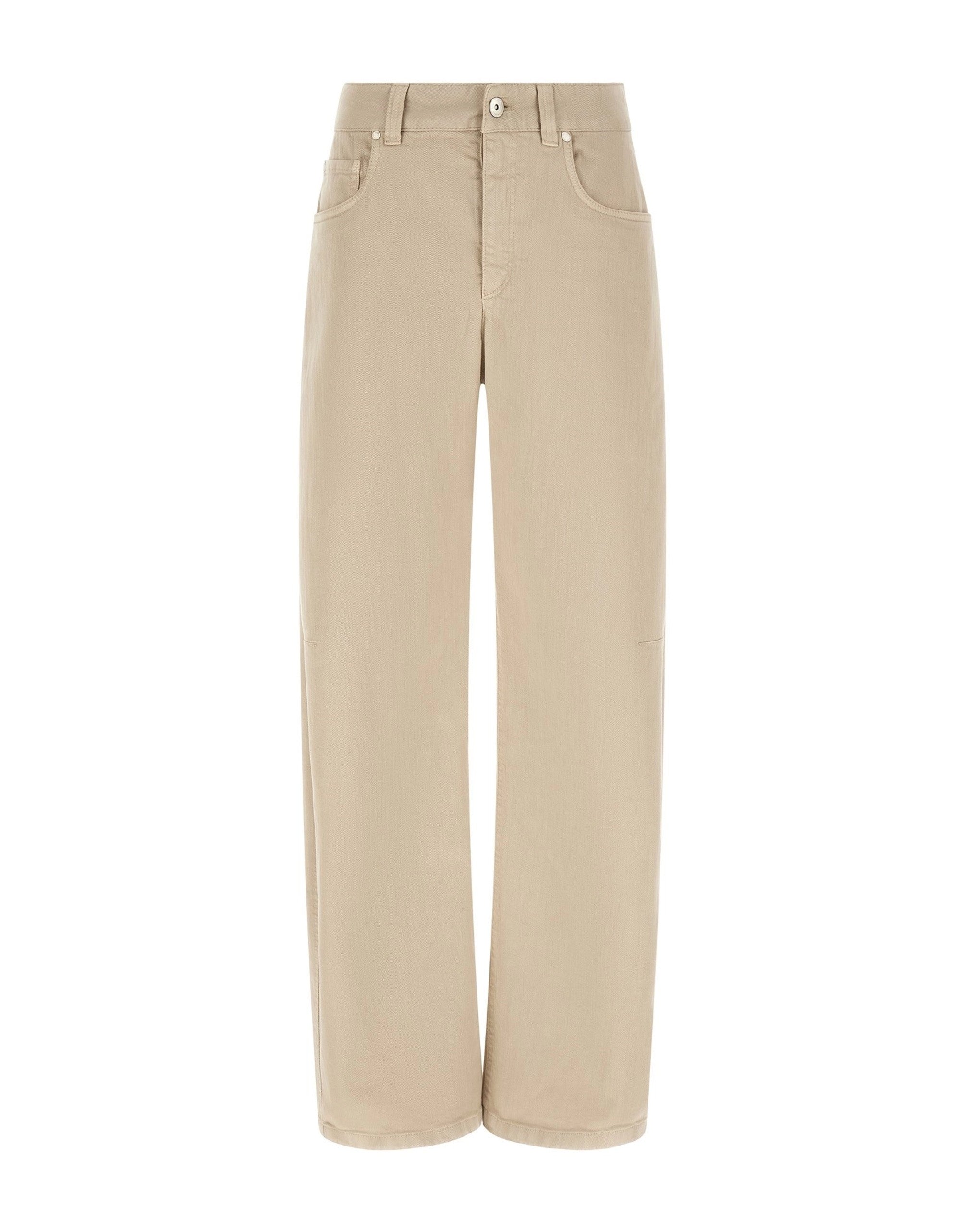 Brunello Cucinelli Wide-Leg Garment-Dyed Jeans
