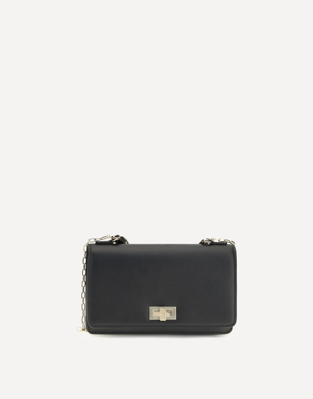 Fendi Peekaboo Leather Chain Wallet