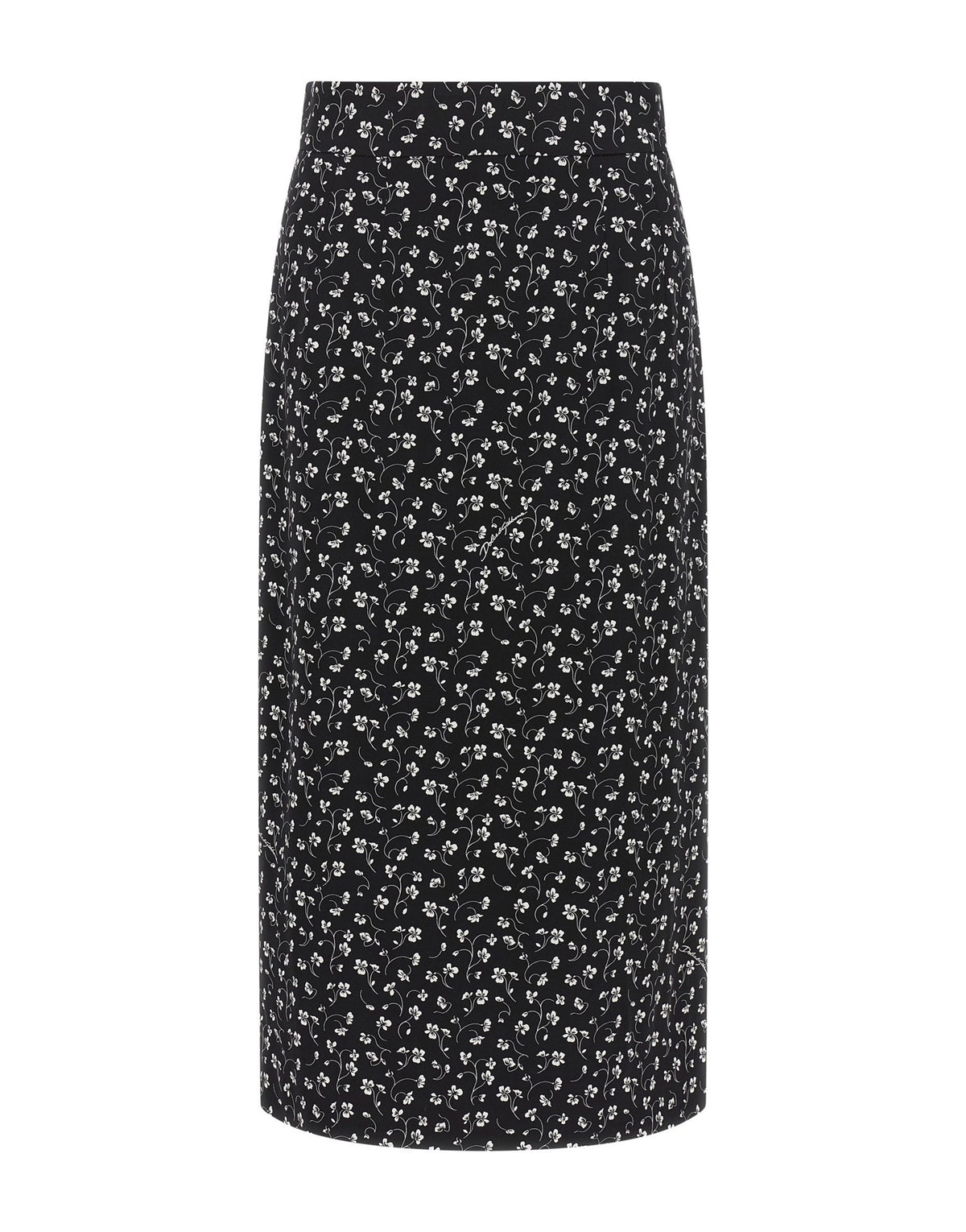 Dolce & Gabbana Floral Straight Midi Skirt