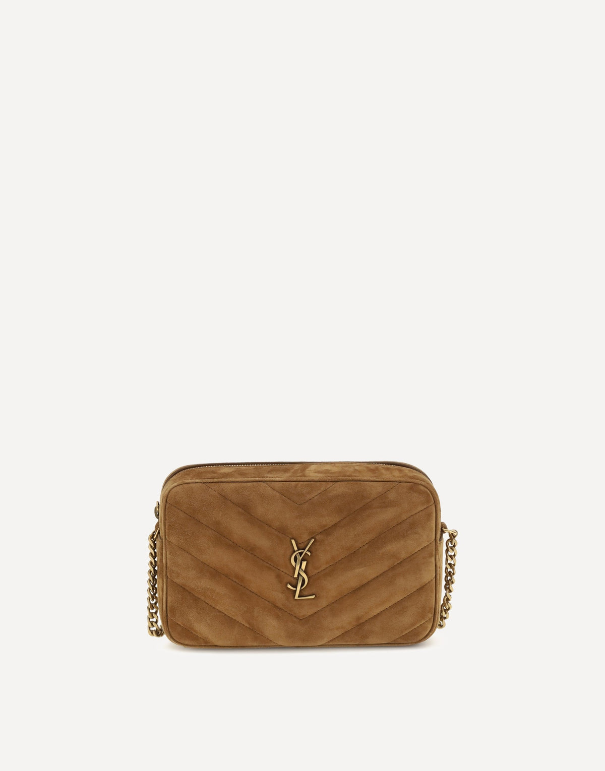 Saint Laurent Camera Loulou Matelassé Suede Shoulder Bag