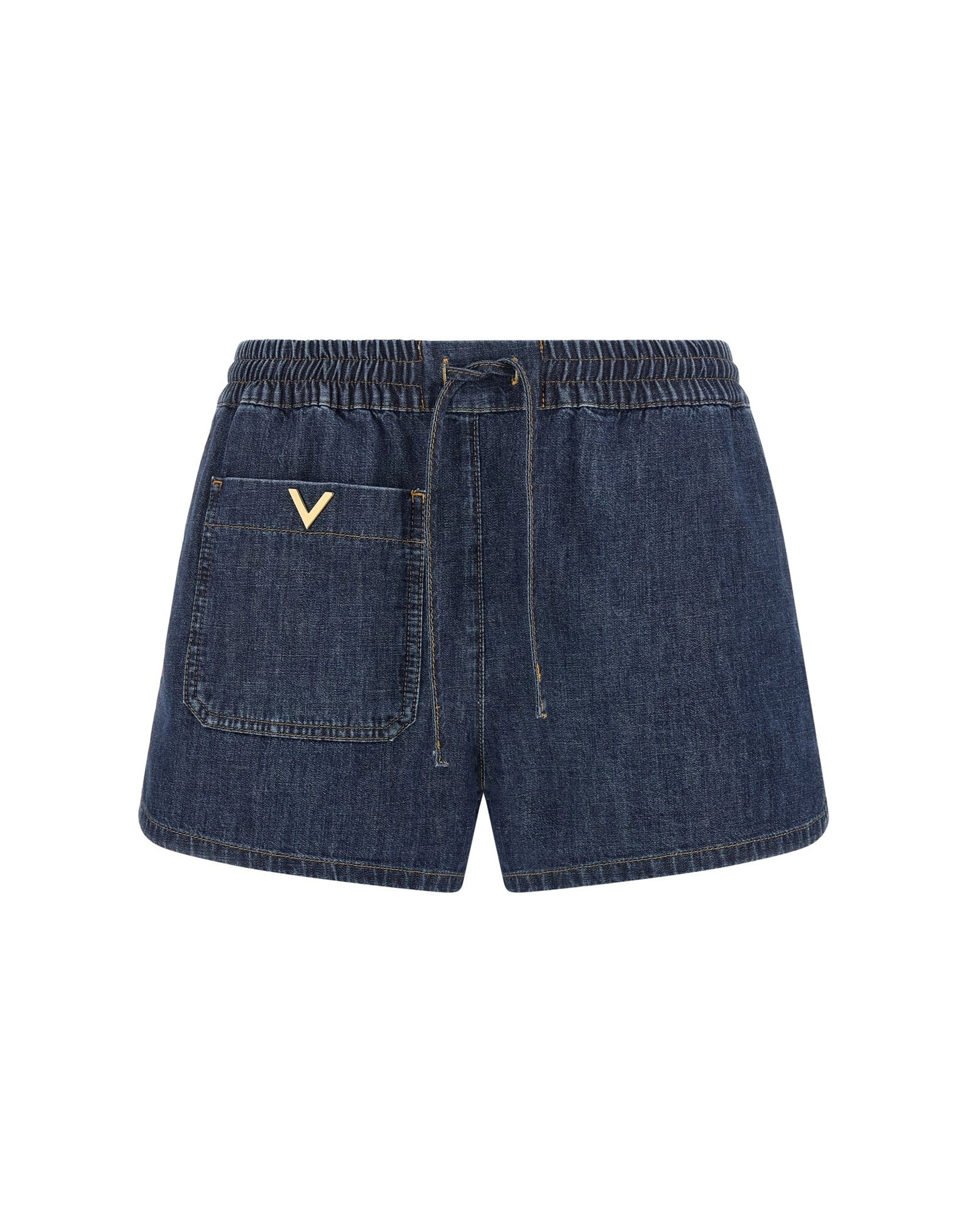 Valentino Garavani Chambray Denim Shorts