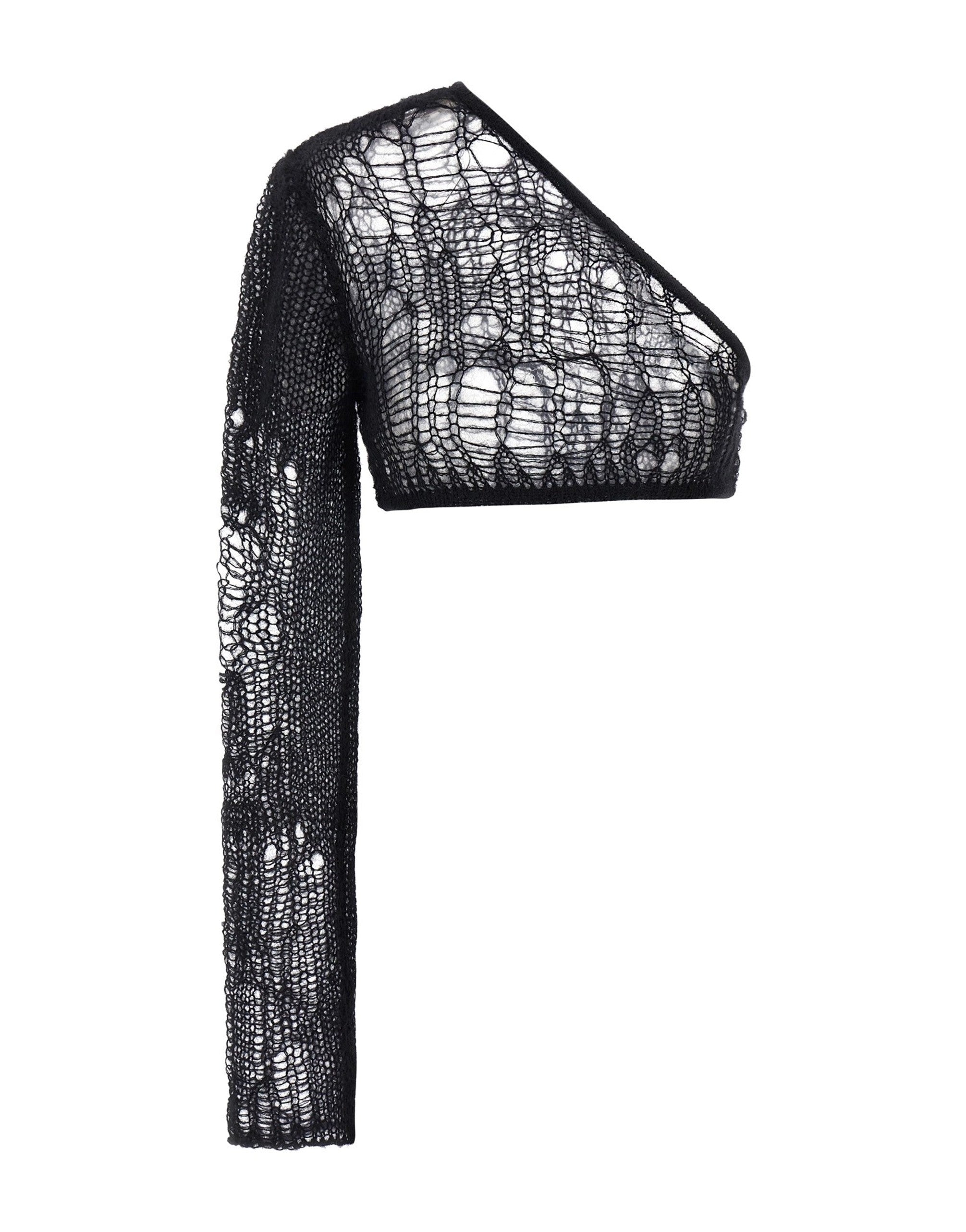 Rick Owens Spider Ziggy One-Shoulder Top