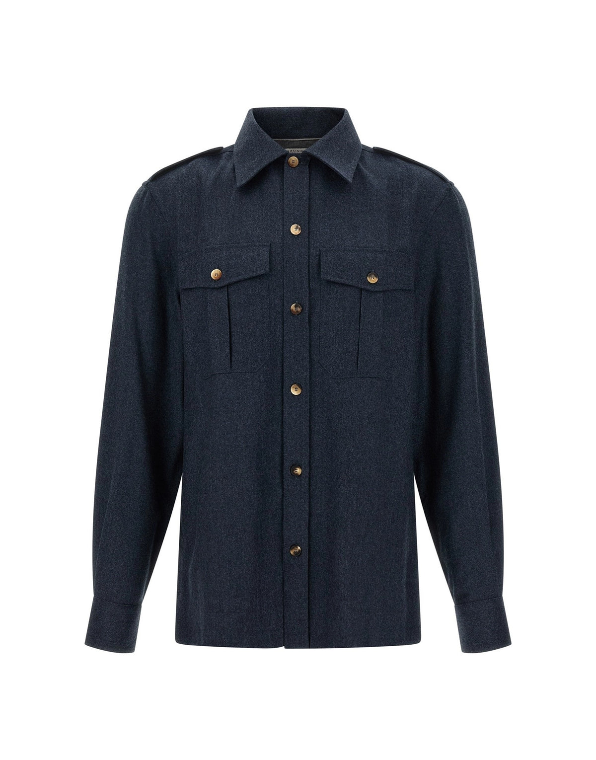Brunello Cucinelli Virgin Wool Flannel Shirt