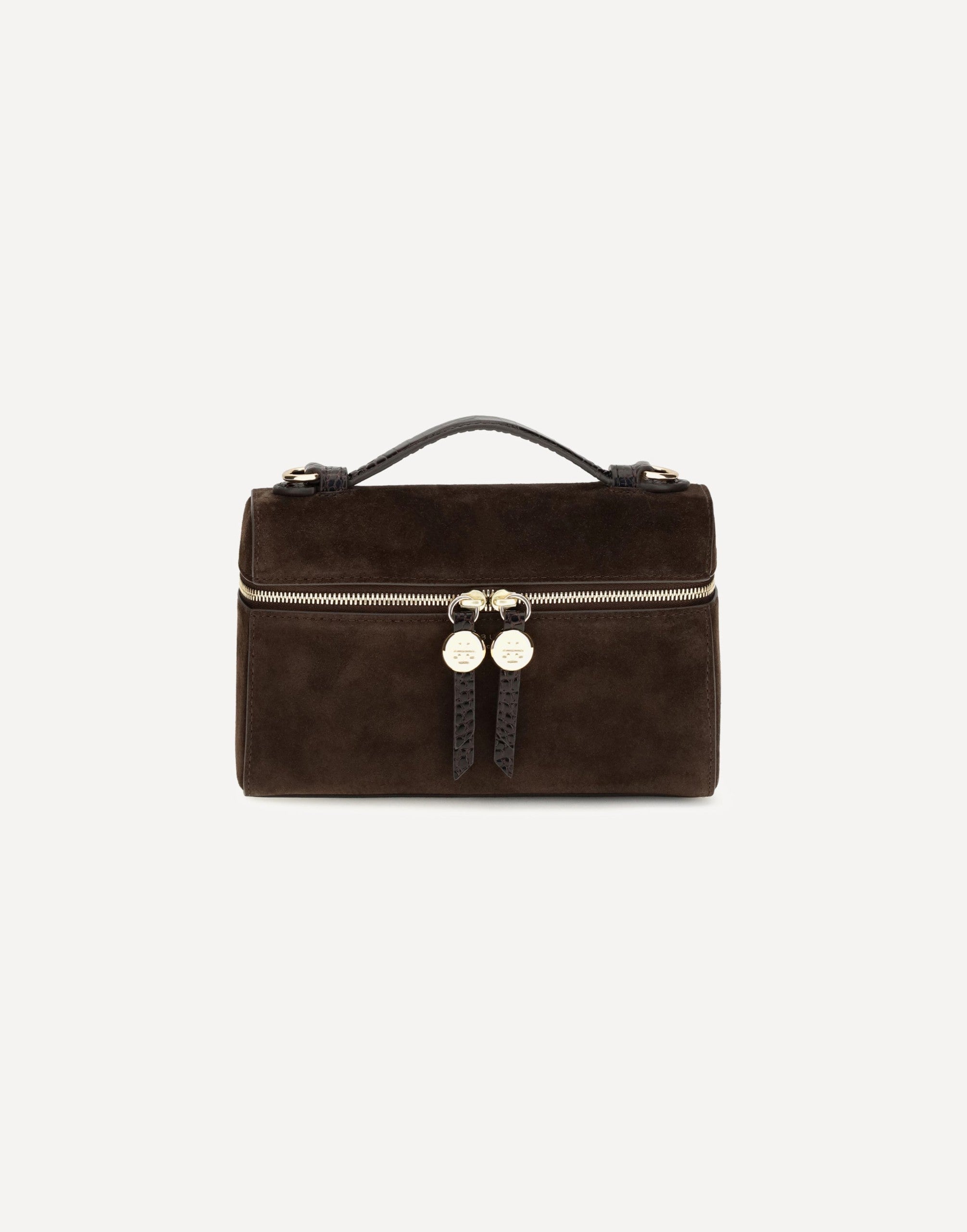Tory Burch Romy Slim Suede Top Handle Bag