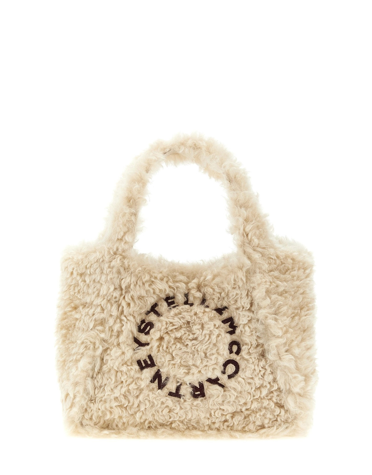 Stella McCartney Shearling Logo Shopping Bag