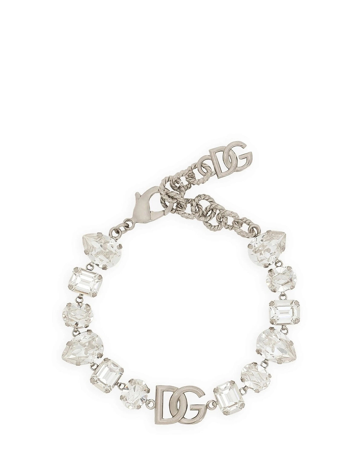 Dolce & Gabbana Rhinestone Logo Bracelet