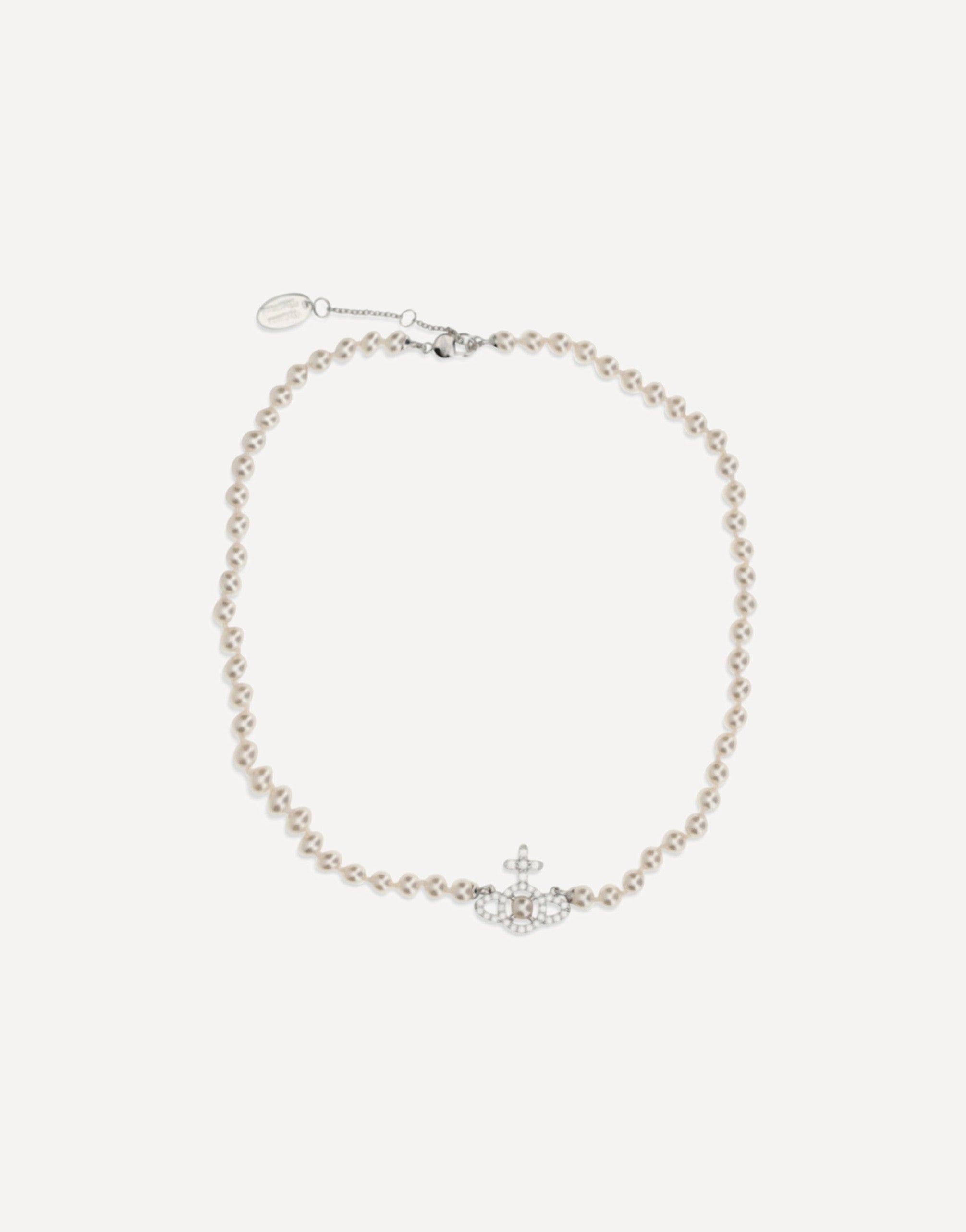 Vivienne Westwood Olympia Pearl Orb Pendant Necklace