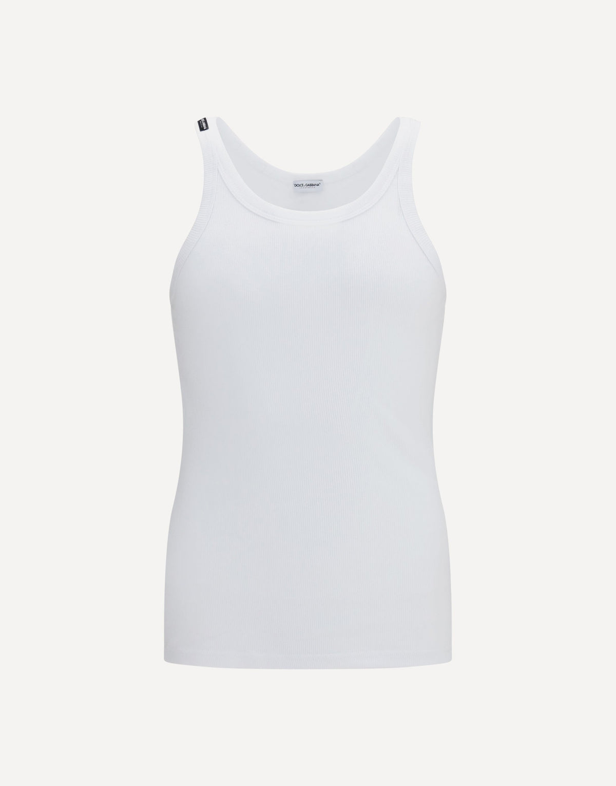 Dolce & Gabbana Marcello Ribbed Cotton Tank Top