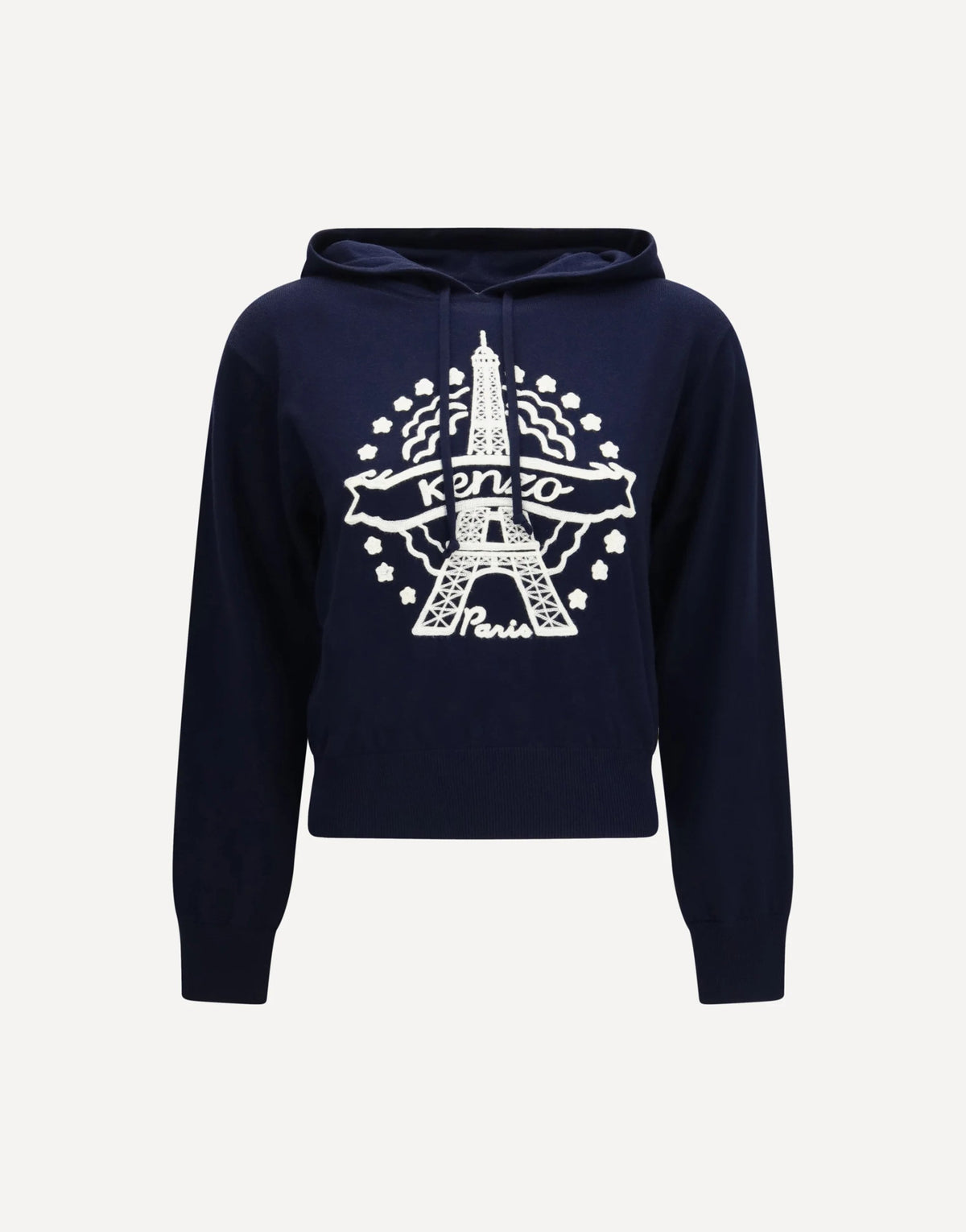 Kenzo Eiffel Tower Design Wool Hoodie