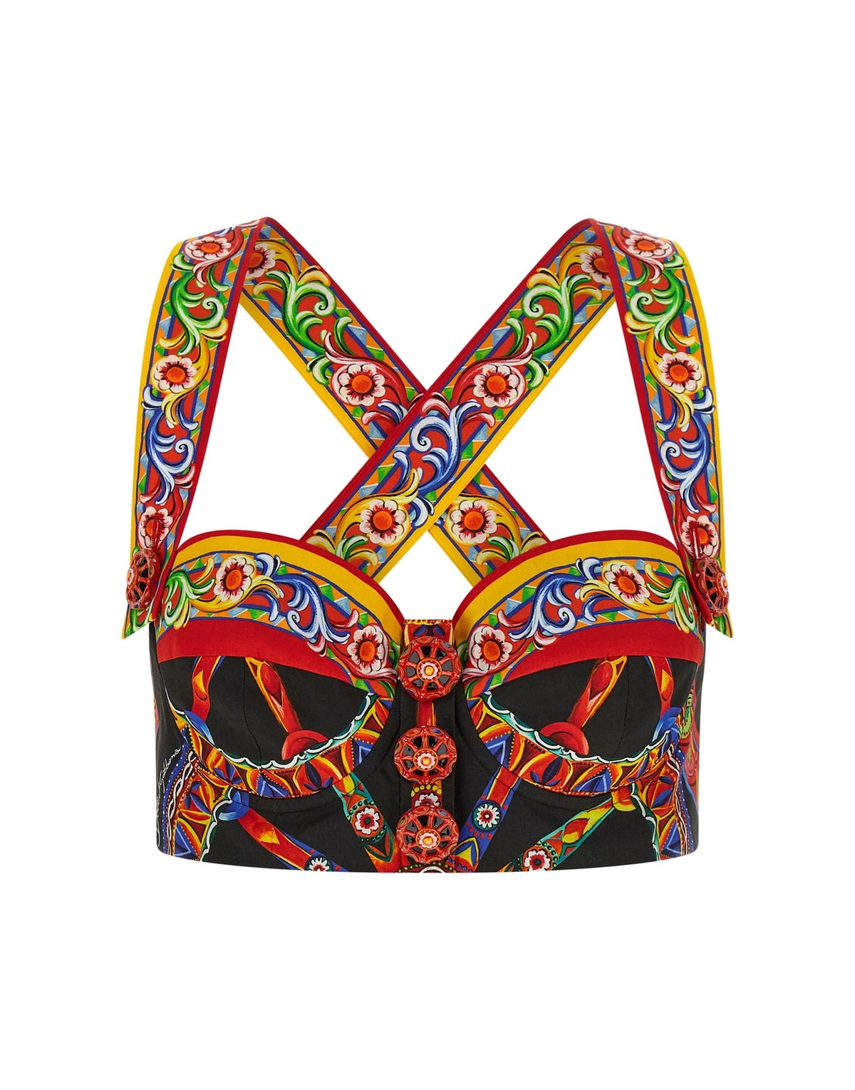 Dolce & Gabbana Carretto Bustier Top
