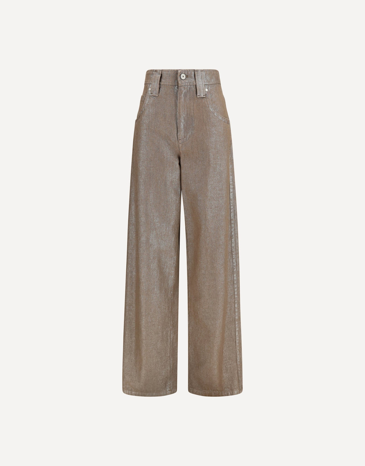 Brunello Cucinelli Lurex Wide-Leg Jeans