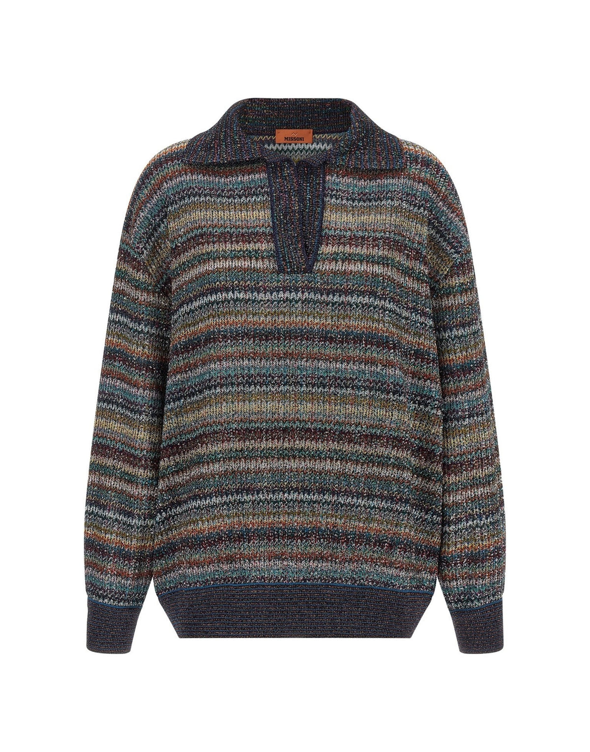 Missoni Lamé Yarn Polo Shirt