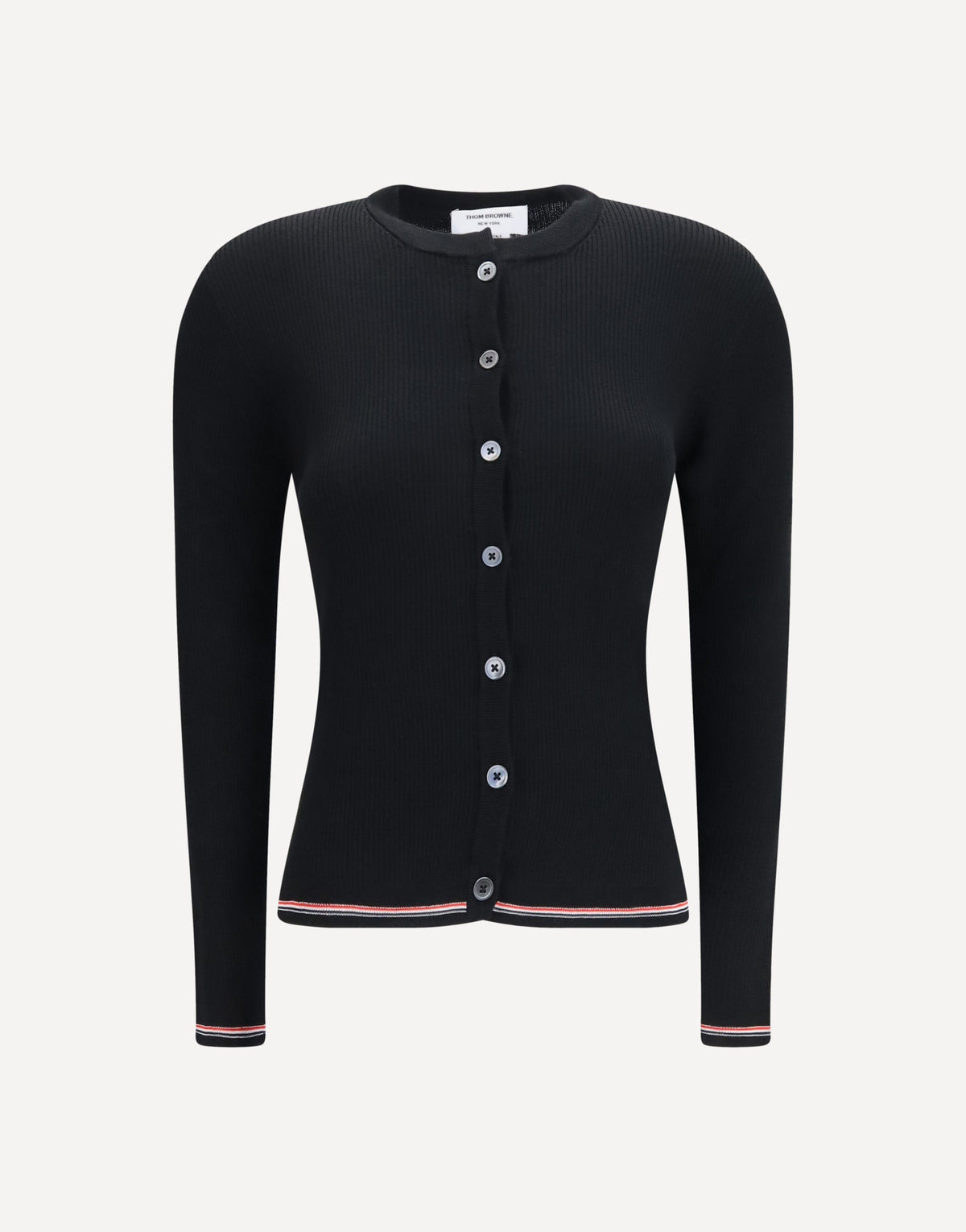 Thom Browne Ribbed Merino Wool Cardigan