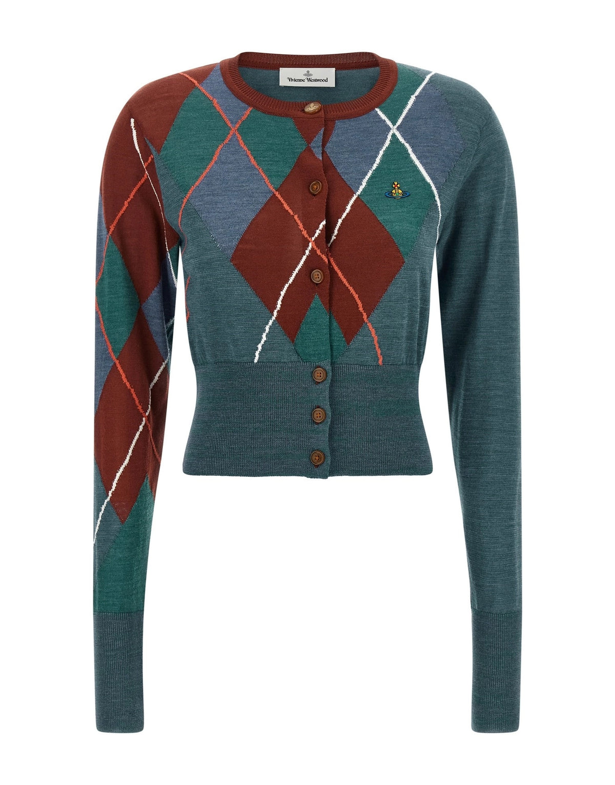 Vivienne Westwood Argyle Cropped Cardigan