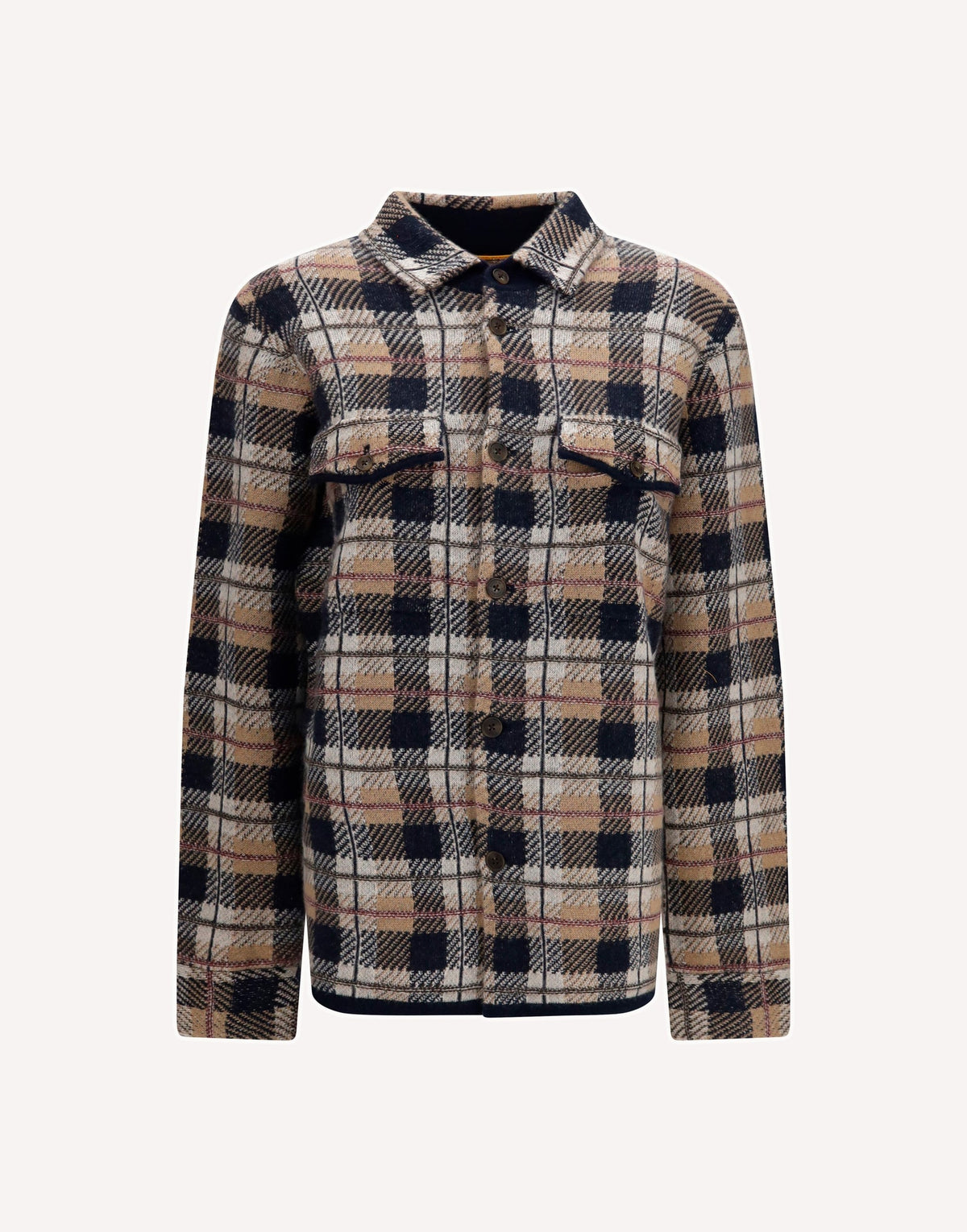 Guest in Residence Checked Cashmere Shirt