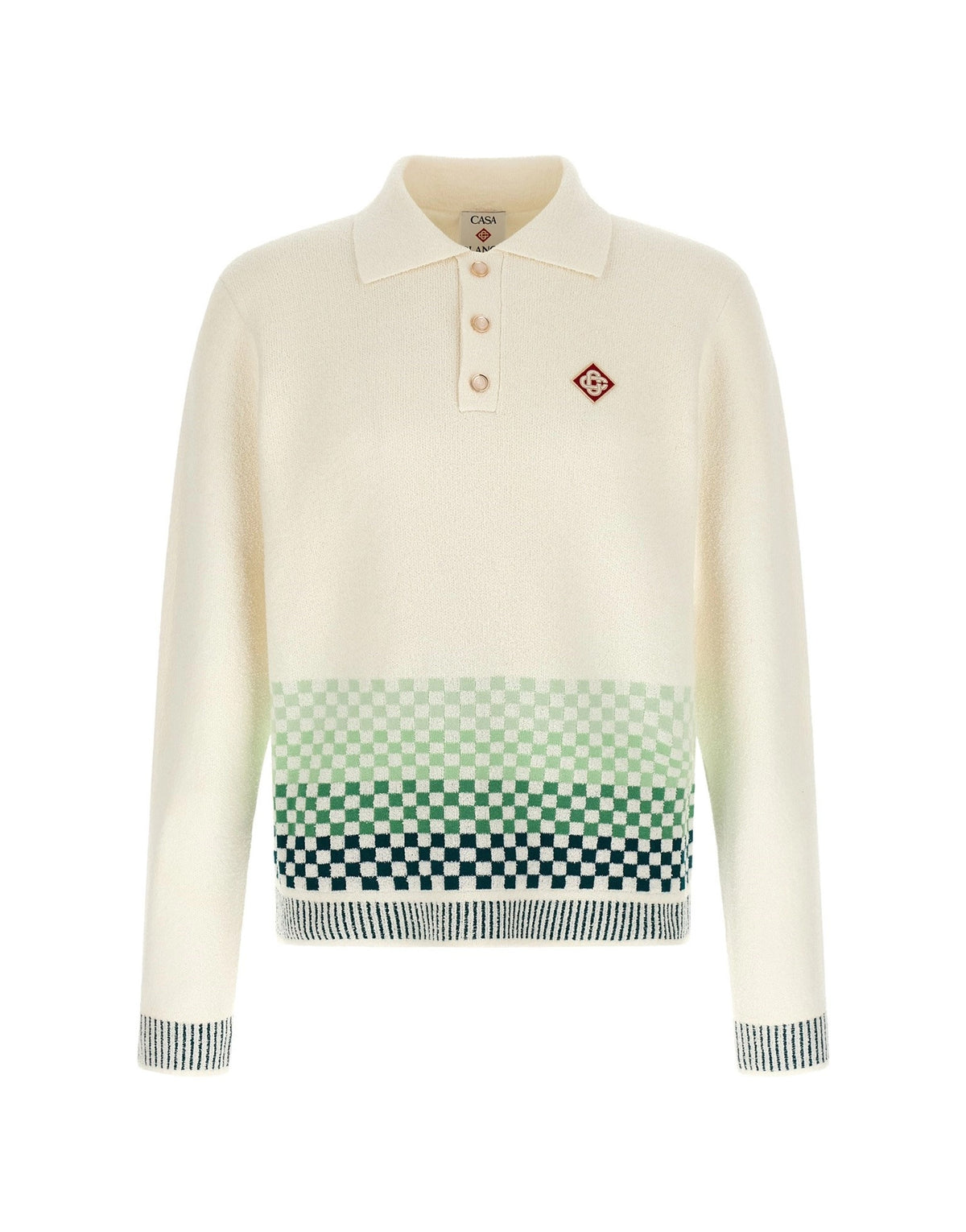 Casablanca Chess Long Sleeve Polo Shirt