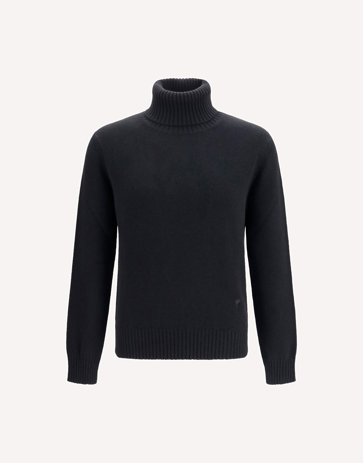 Ami Paris Embroidered Logo High-Neck Sweater