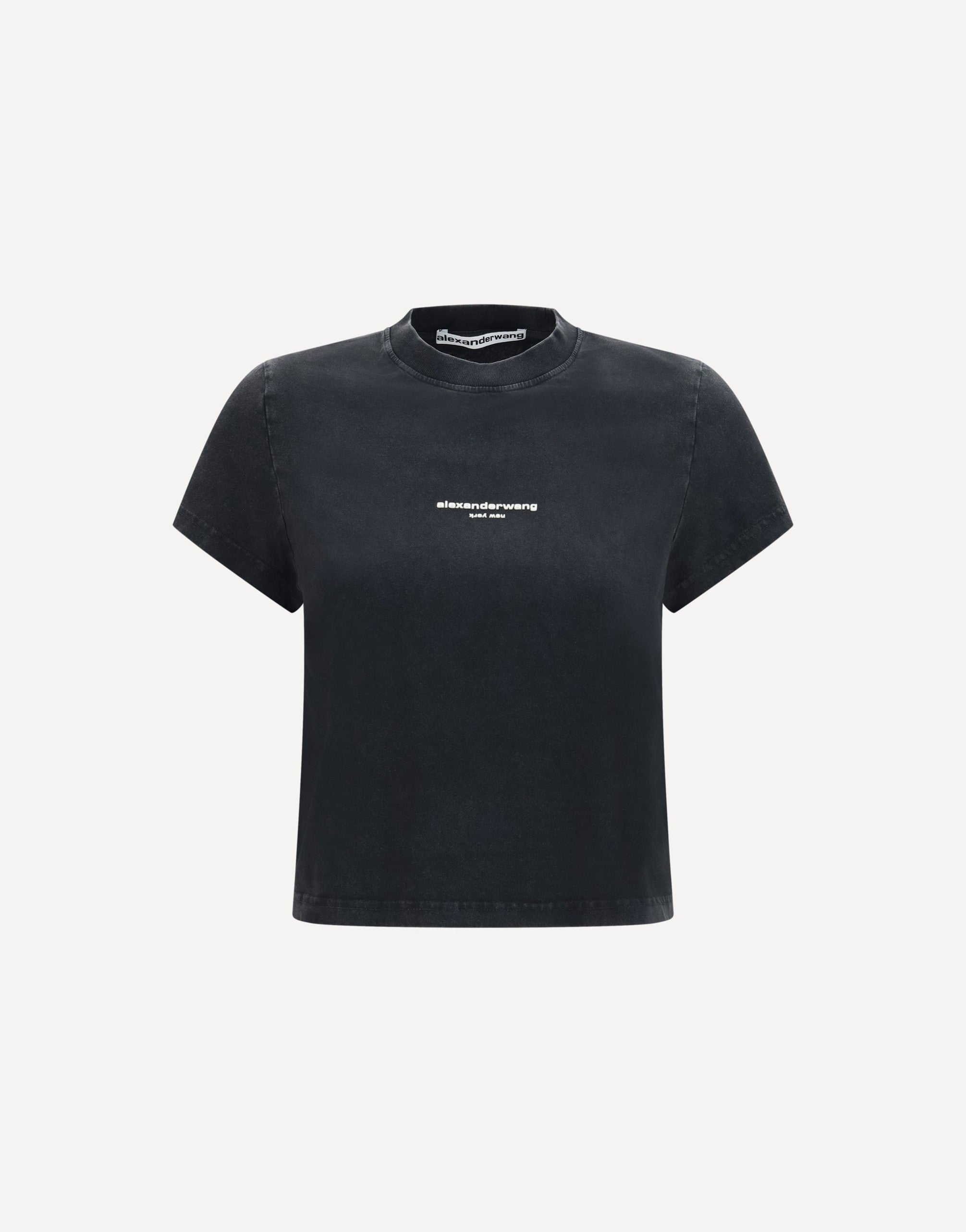 Alexander Wang Short-Sleeve T-Shirt With Central Logo Print
