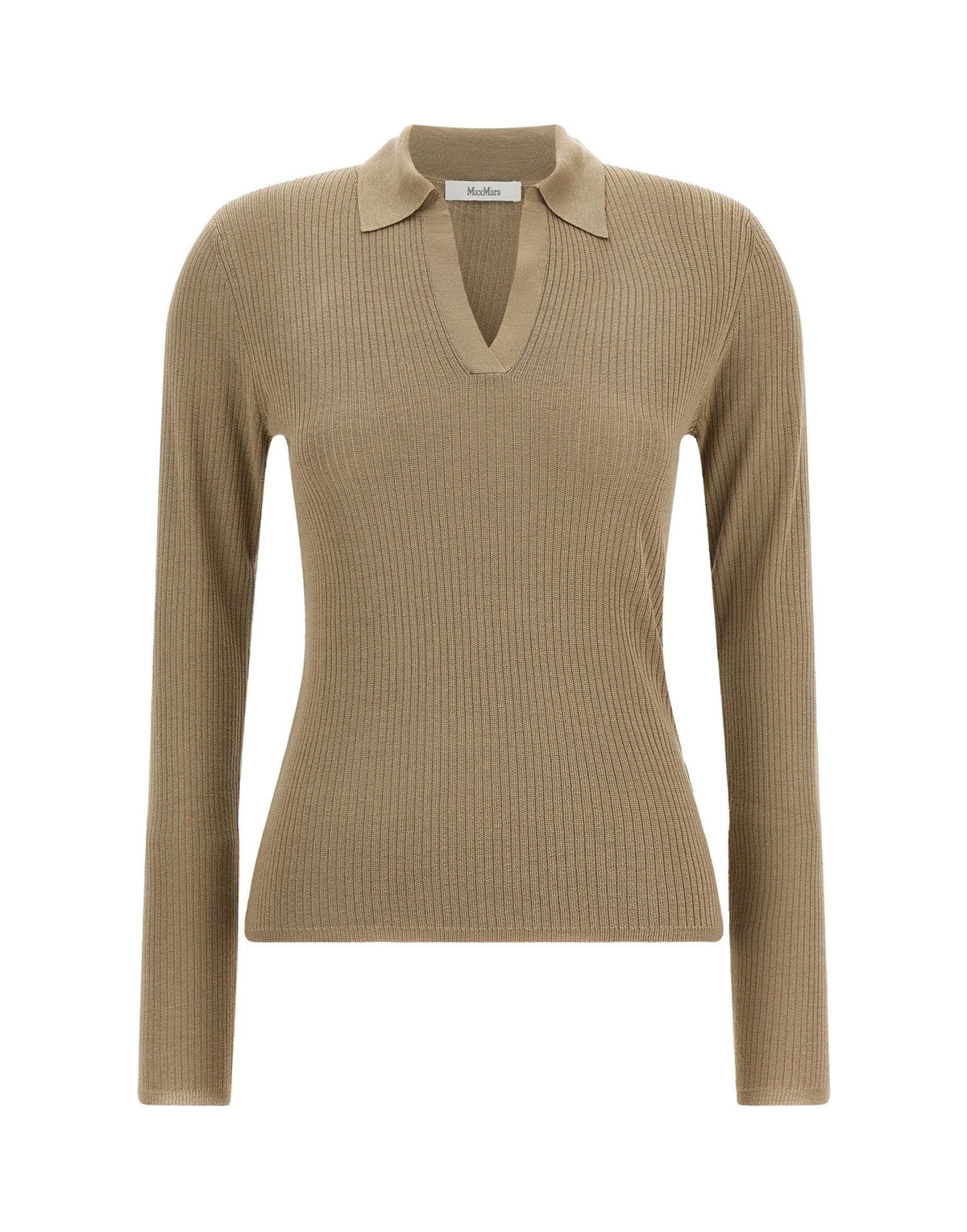 Max Mara Gergo Ribbed Polo Sweater