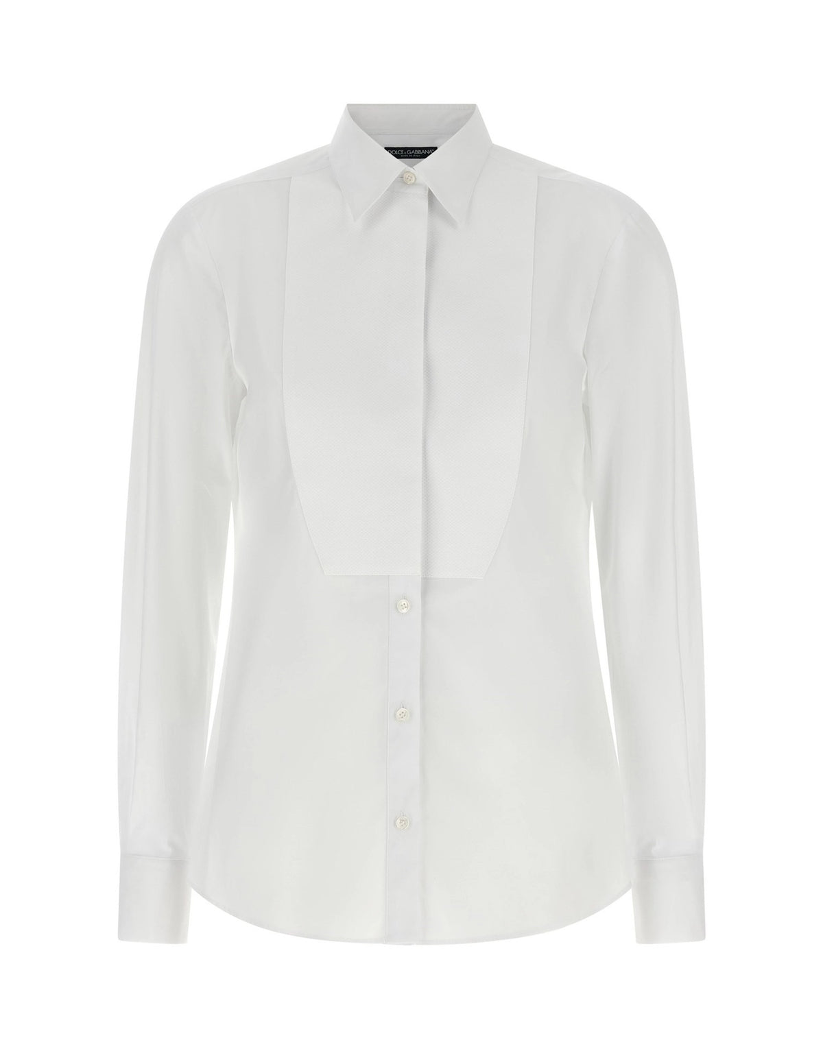 Dolce & Gabbana White Tuxedo Shirt