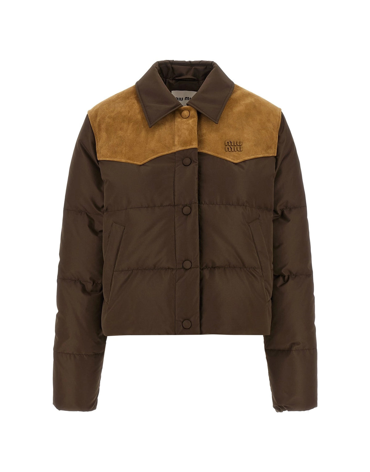 Miu Miu Pongé Tec Down Jacket