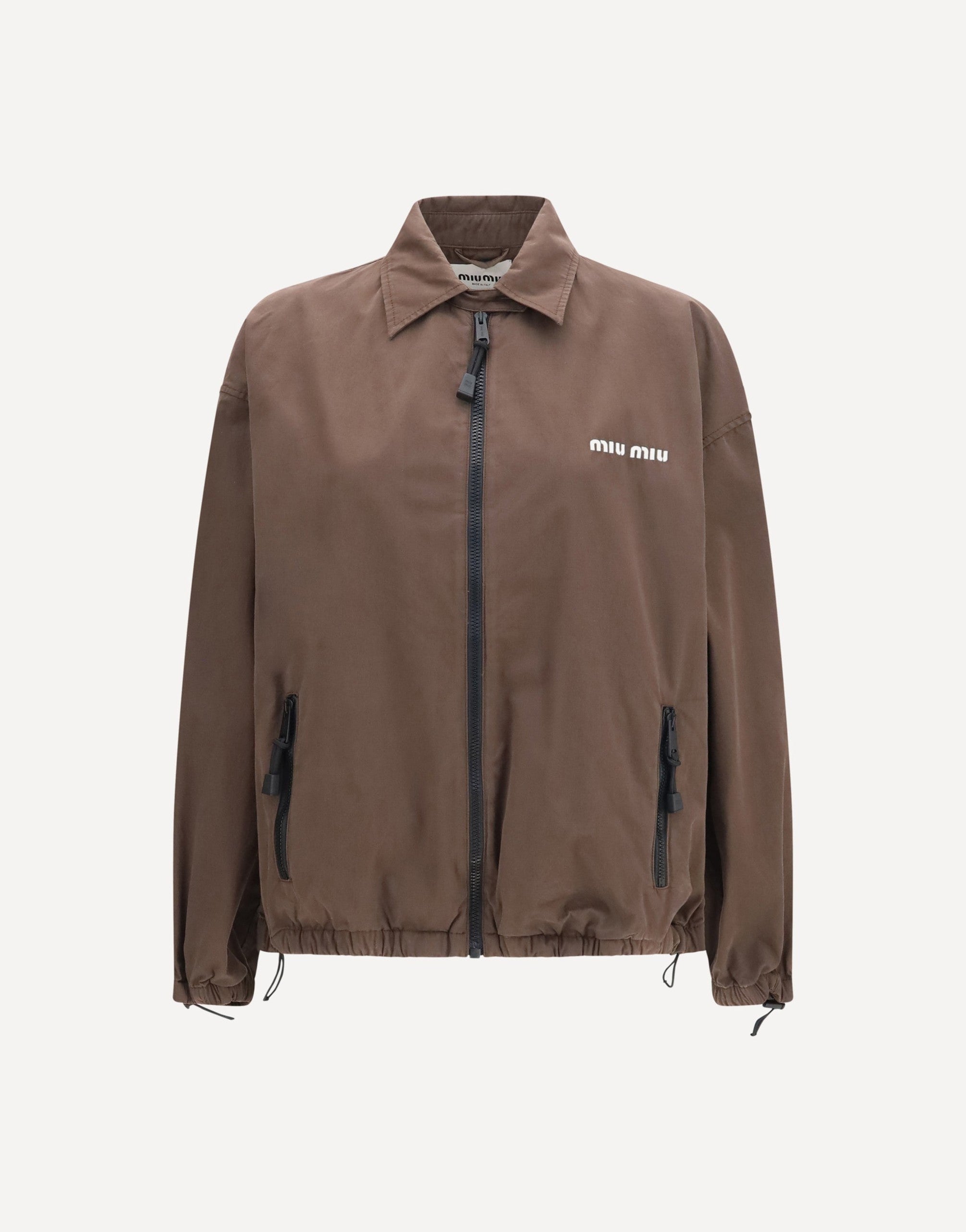 Miu Miu Gabardine Jacket With Zip