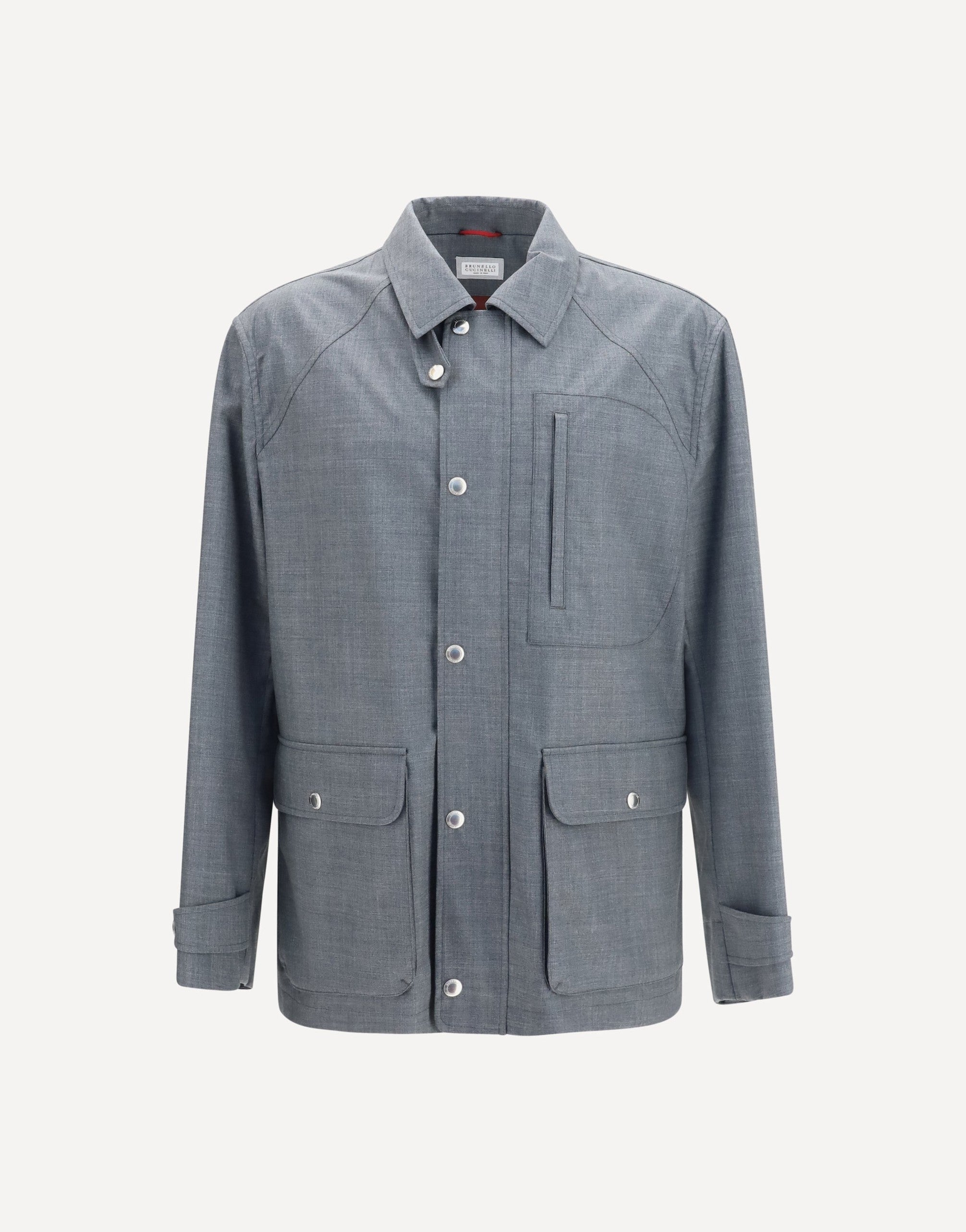 Brunello Cucinelli Virgin Wool Jacket With Pockets