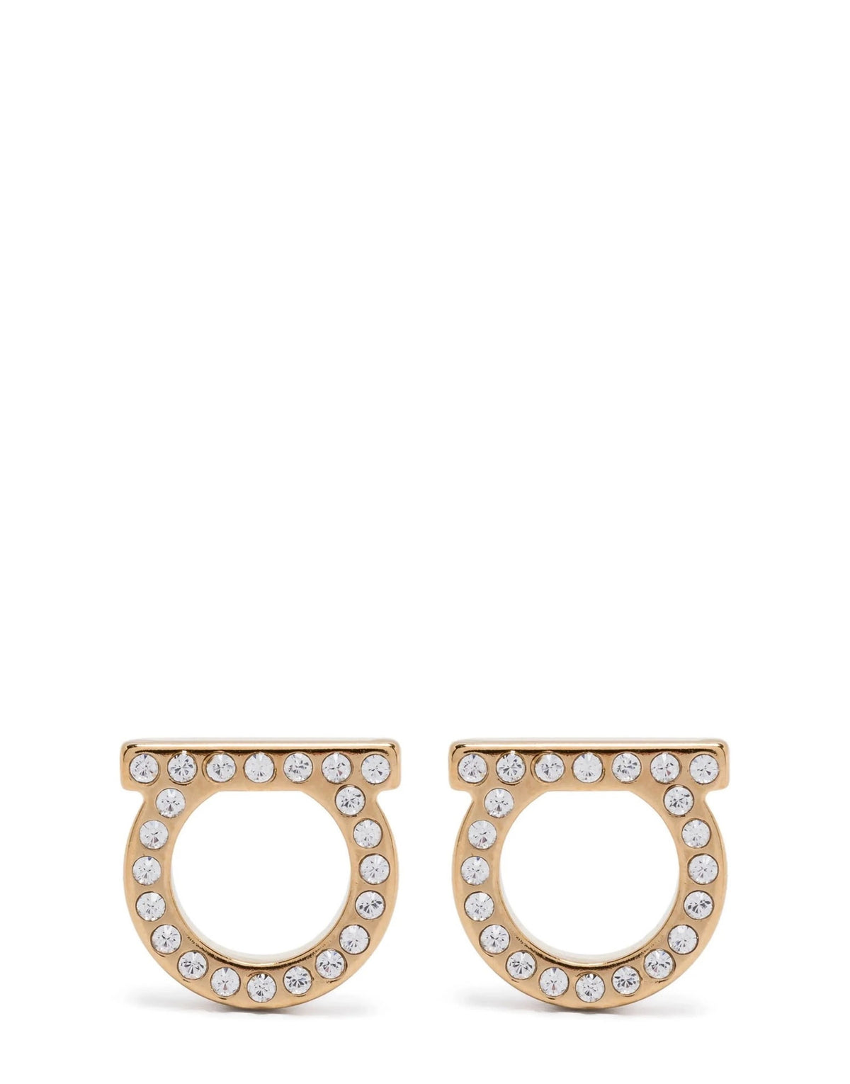 Ferragamo Gancini Crystals Earrings